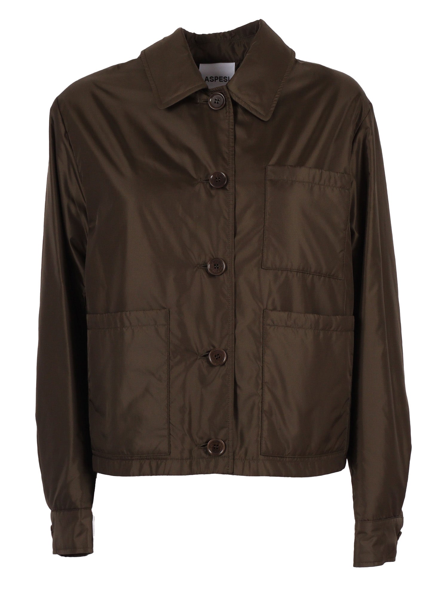 Woman Jacket Green Polyamide