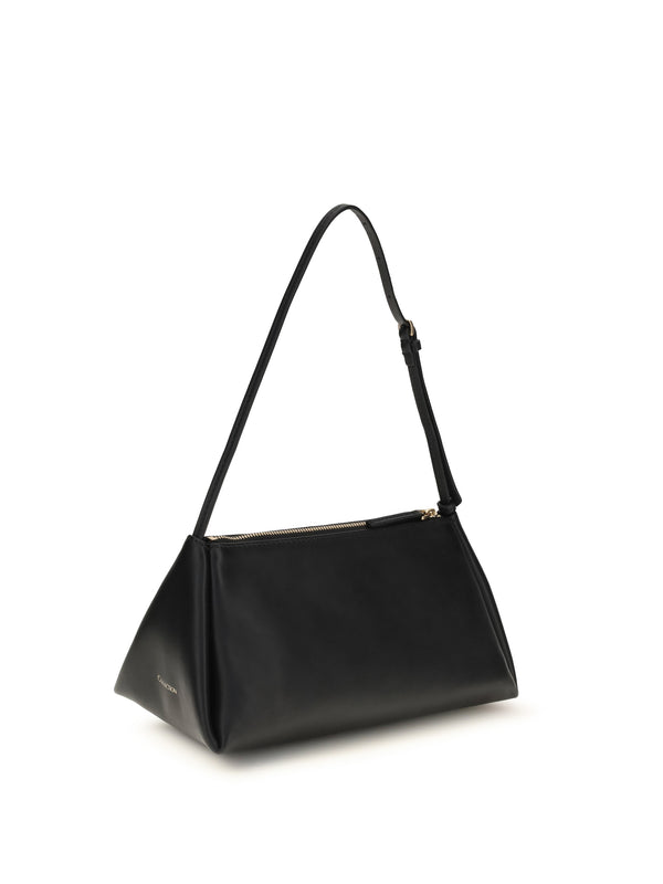 Leather Handbag Aurelis Black Calf Shoulder Bags