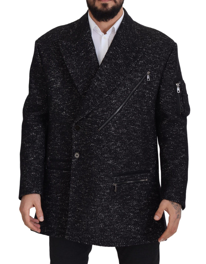 Dolce & Gabbana 60% Wool coat in black — view 2