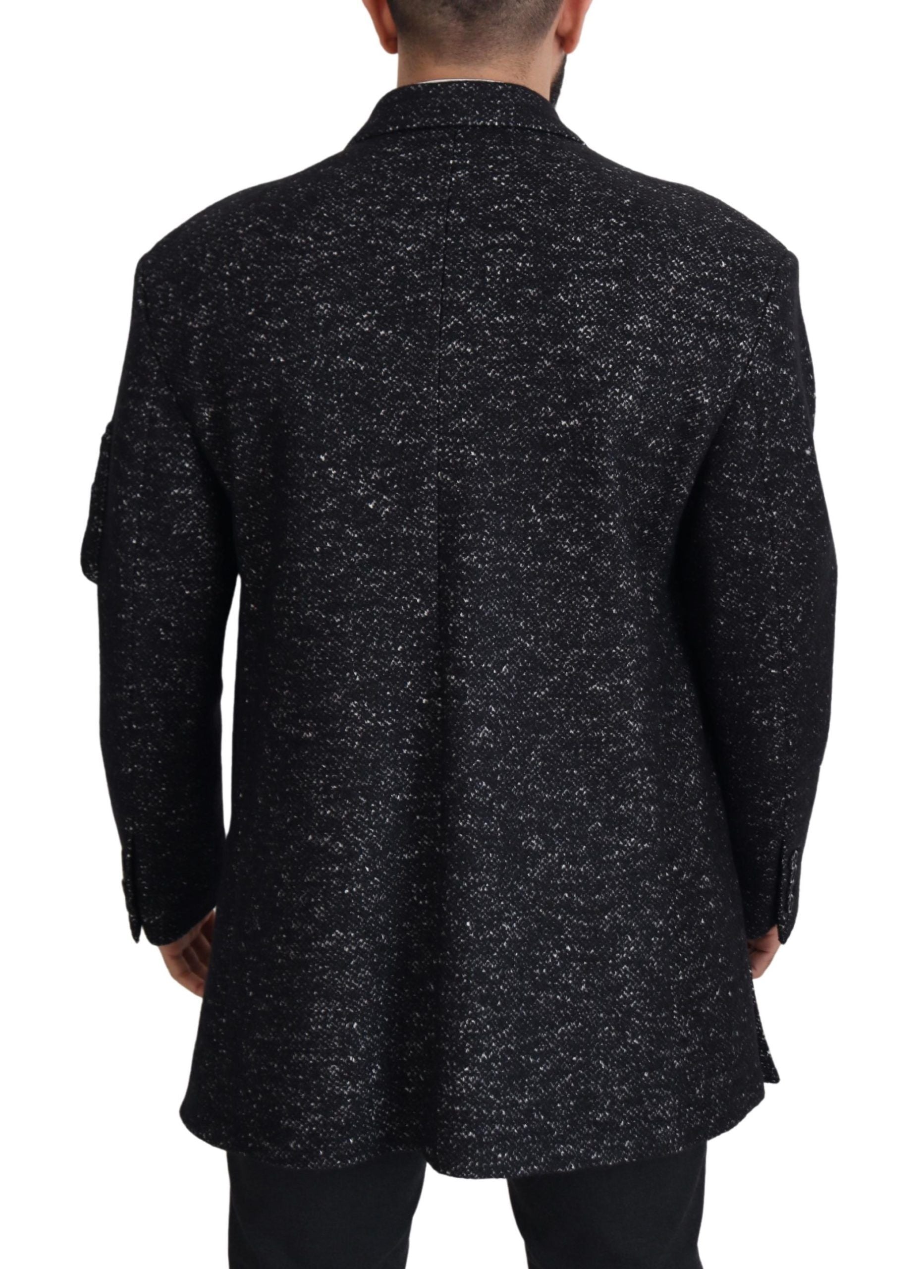 Dolce & Gabbana 60% Wool coat in black — view 4