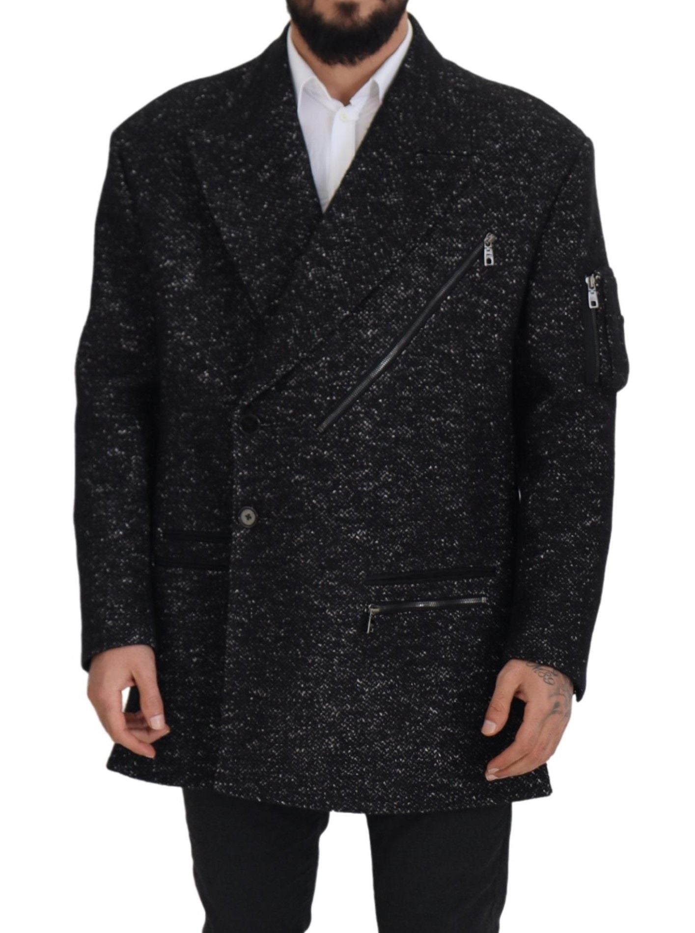 Dolce & Gabbana 60% Wool coat in black — view 5