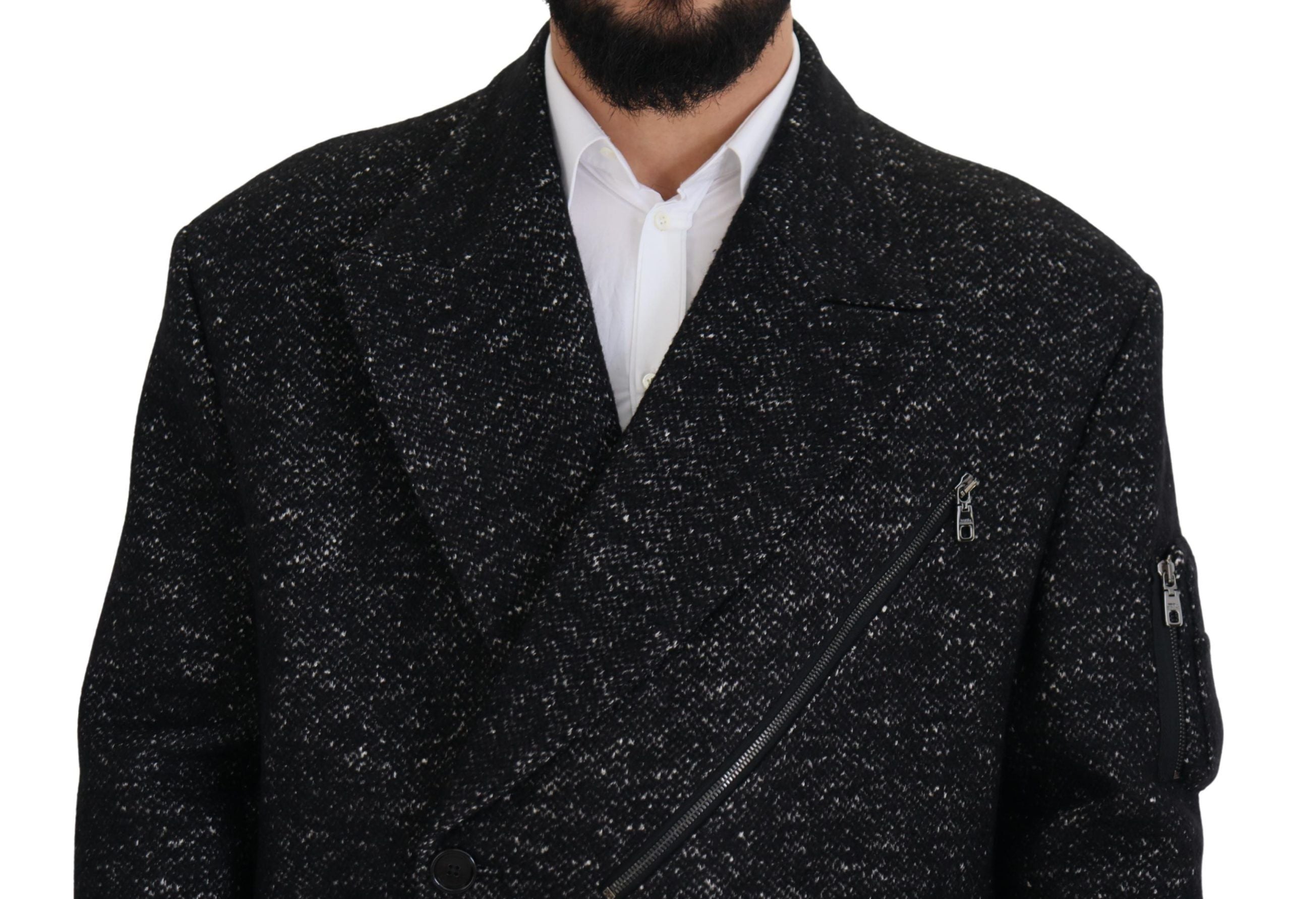 Dolce & Gabbana 60% Wool coat in black — view 6