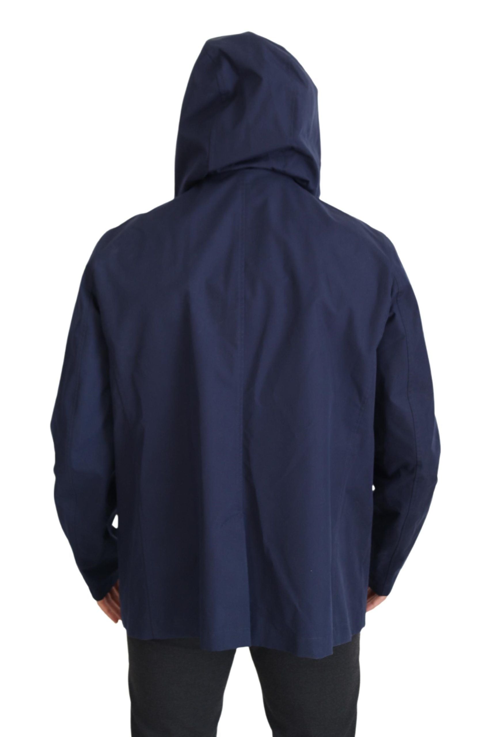 Dolce & Gabbana 100% Polyester coat in navy — view 2