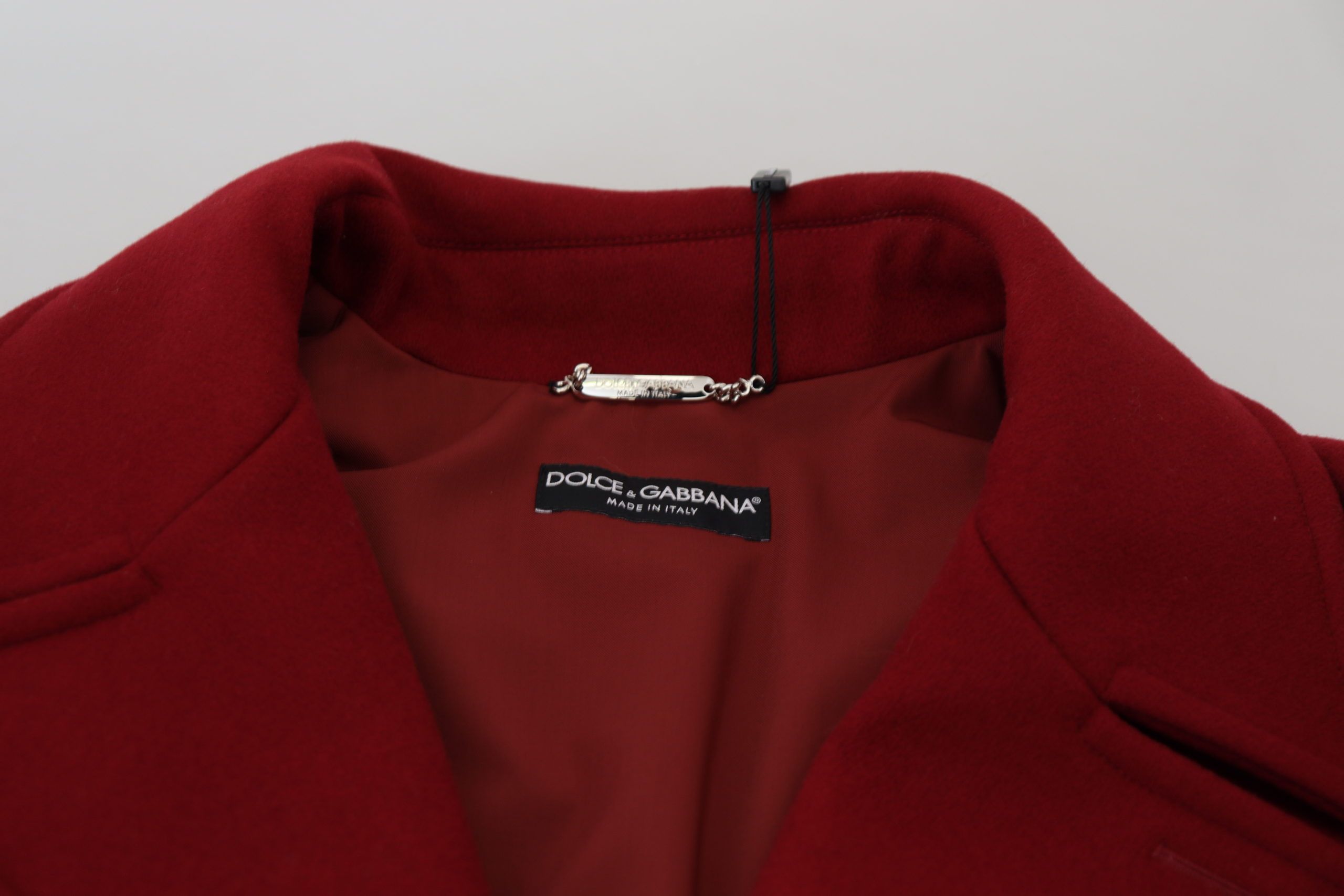 Dolce & Gabbana 70% Virgin Wool blazer in red — view 2