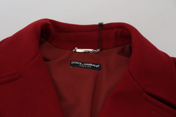 Dolce & Gabbana 70% Virgin Wool blazer in red — view 2