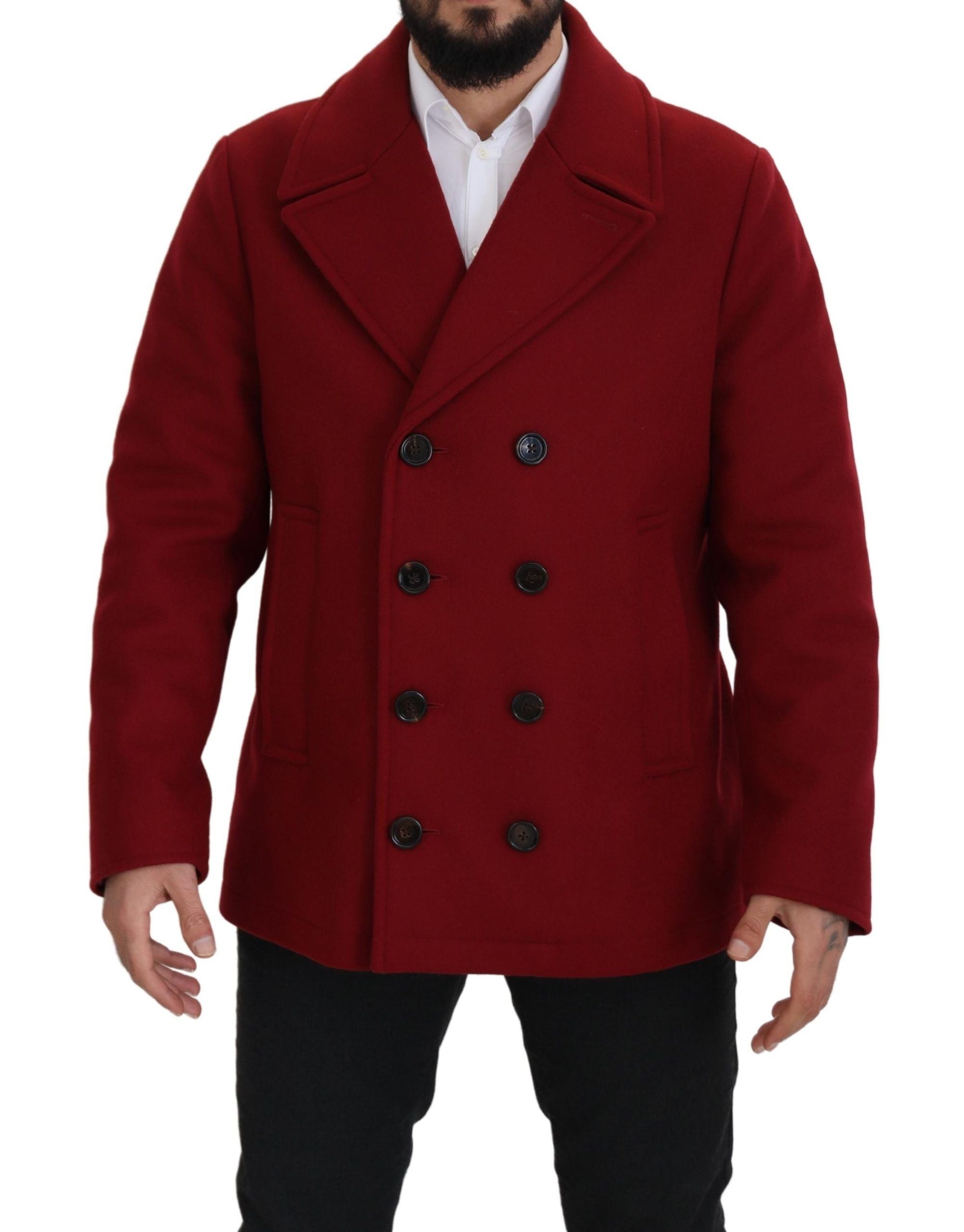 Dolce & Gabbana 70% Virgin Wool blazer in red — view 4