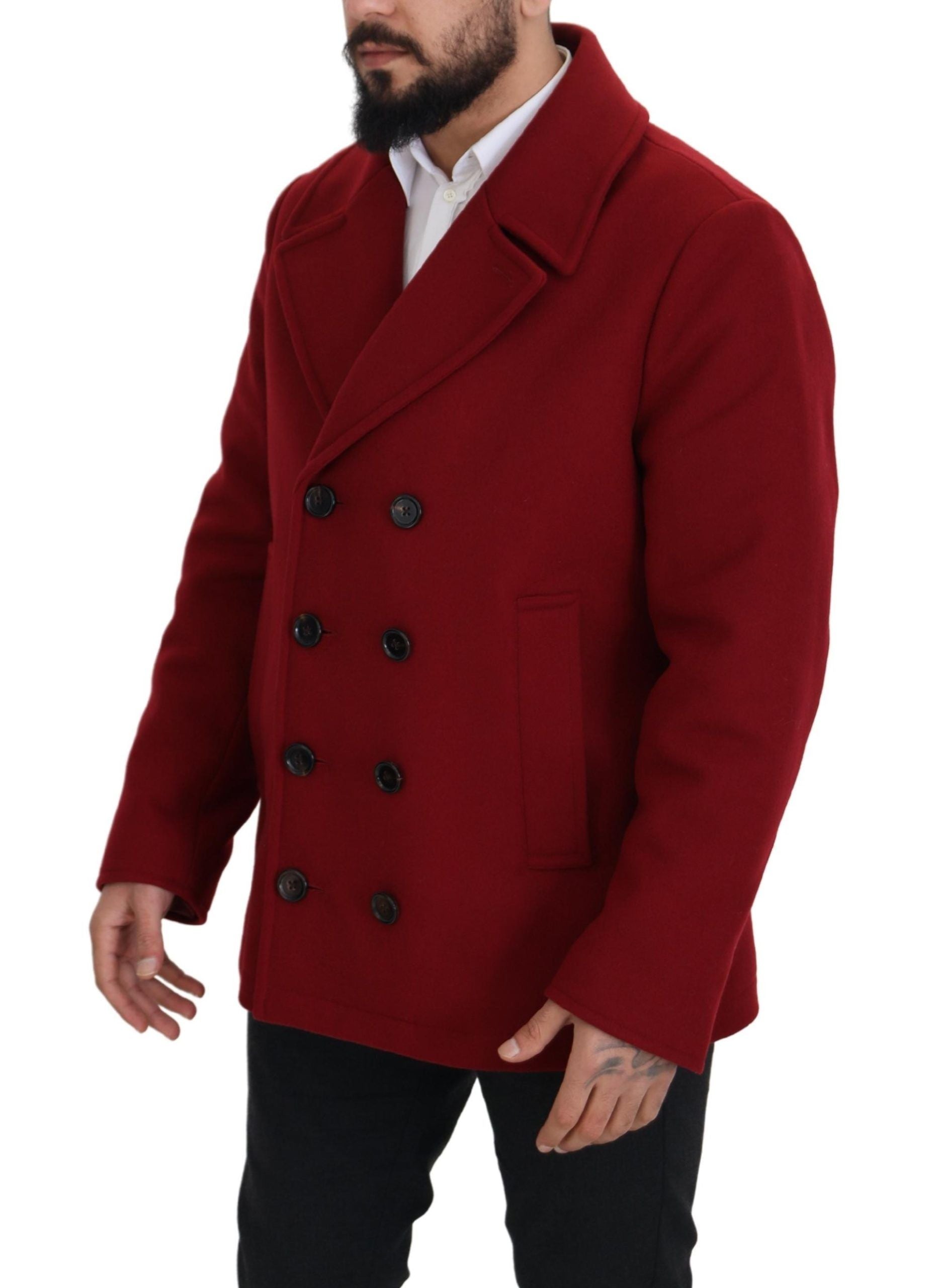Dolce & Gabbana 70% Virgin Wool blazer in red — view 5