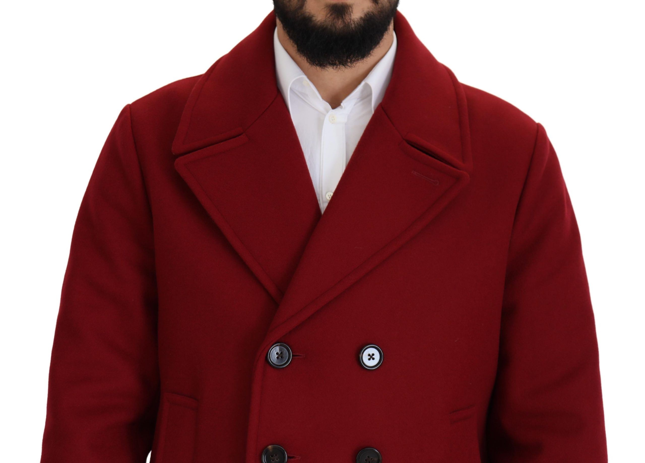 Dolce & Gabbana 70% Virgin Wool blazer in red — view 7