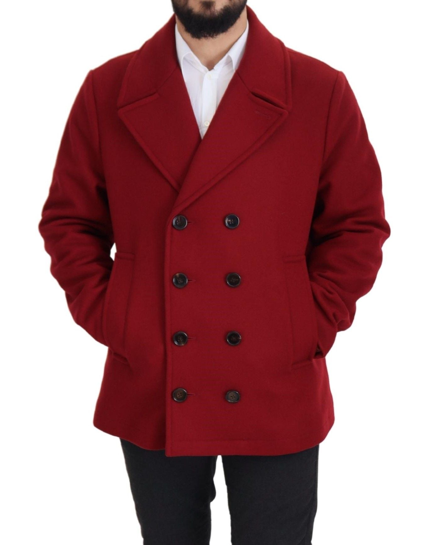 Dolce & Gabbana 70% Virgin Wool blazer in red — view 8