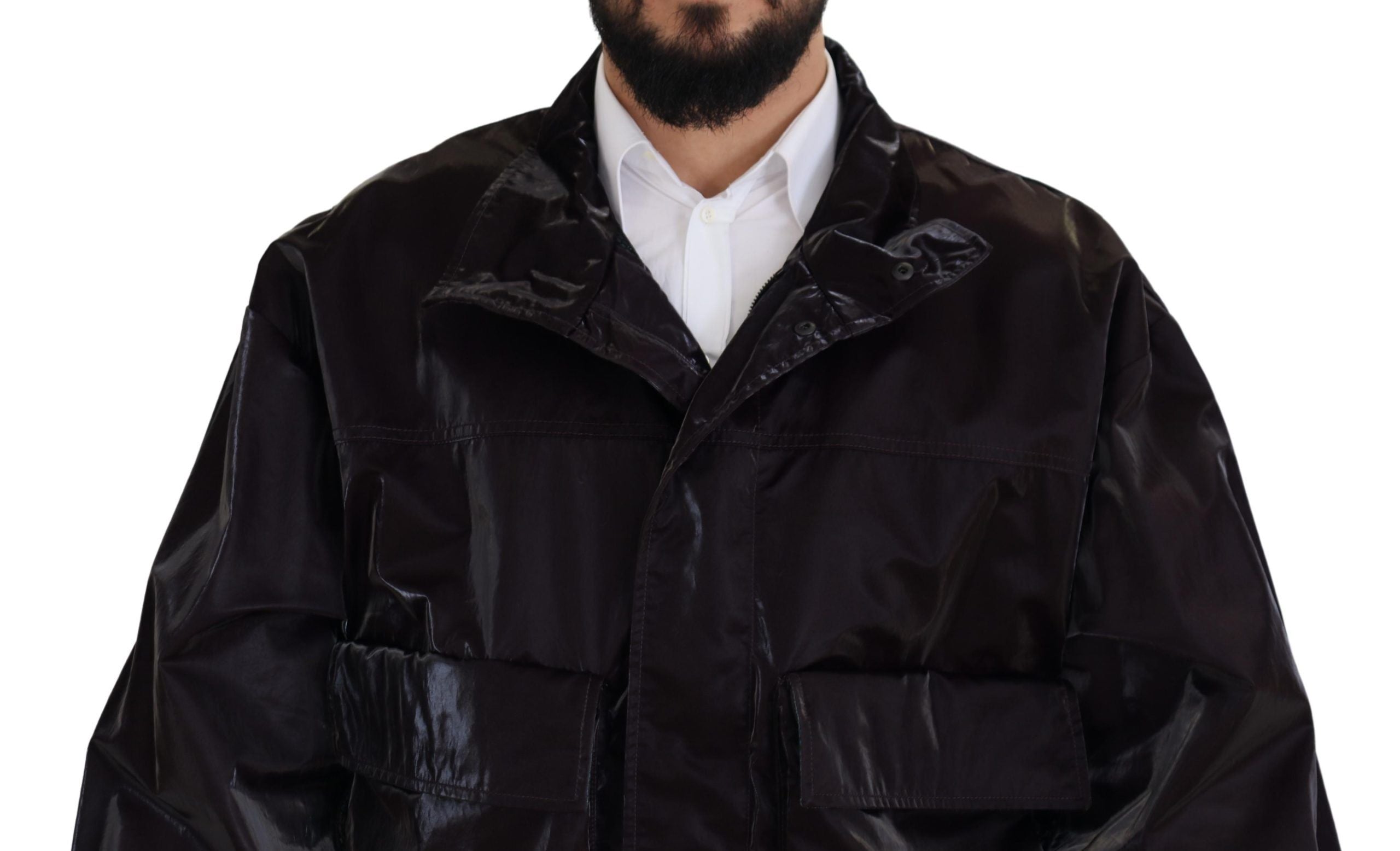 Dolce & Gabbana 100% Nylon; Lining: 64% Polyester jacket in burgundy — view 2