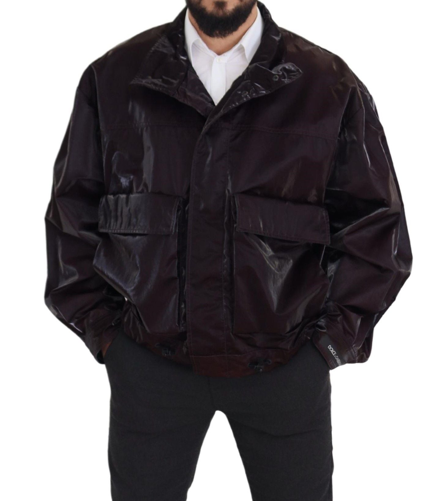 Dolce & Gabbana 100% Nylon; Lining: 64% Polyester jacket in burgundy — view 3