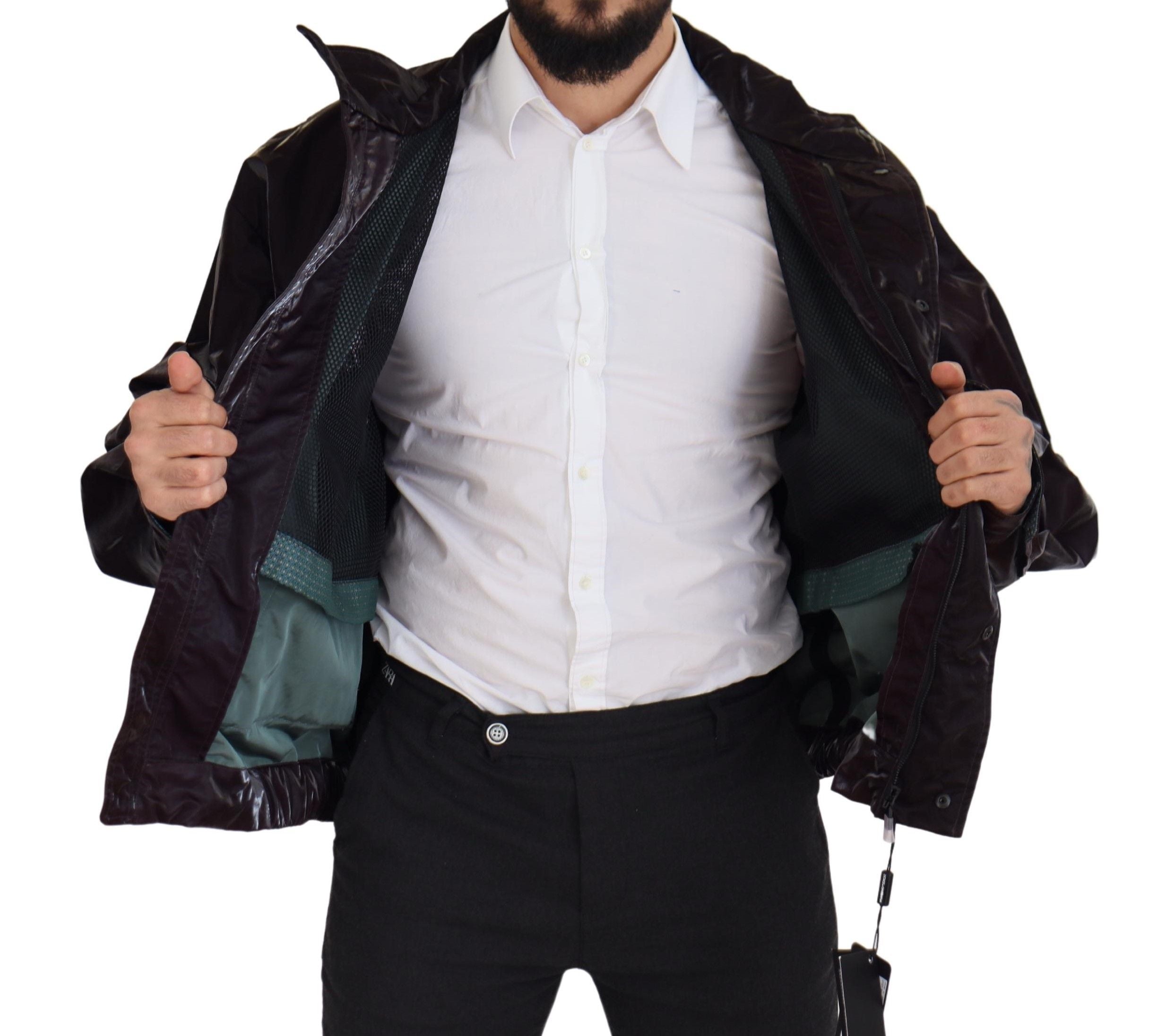 Dolce & Gabbana 100% Nylon; Lining: 64% Polyester jacket in burgundy — view 4