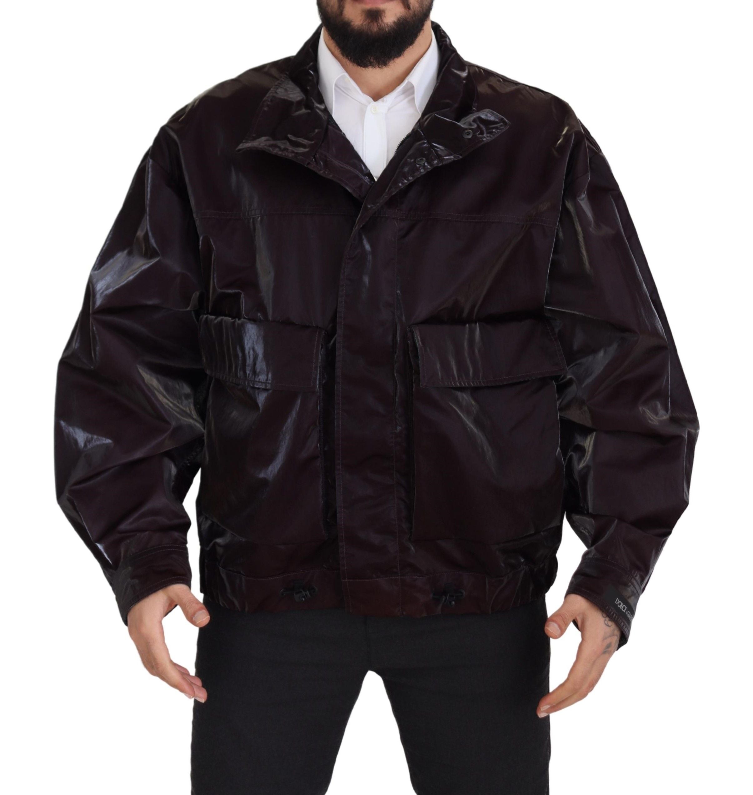 Dolce & Gabbana 100% Nylon; Lining: 64% Polyester jacket in burgundy — view 8