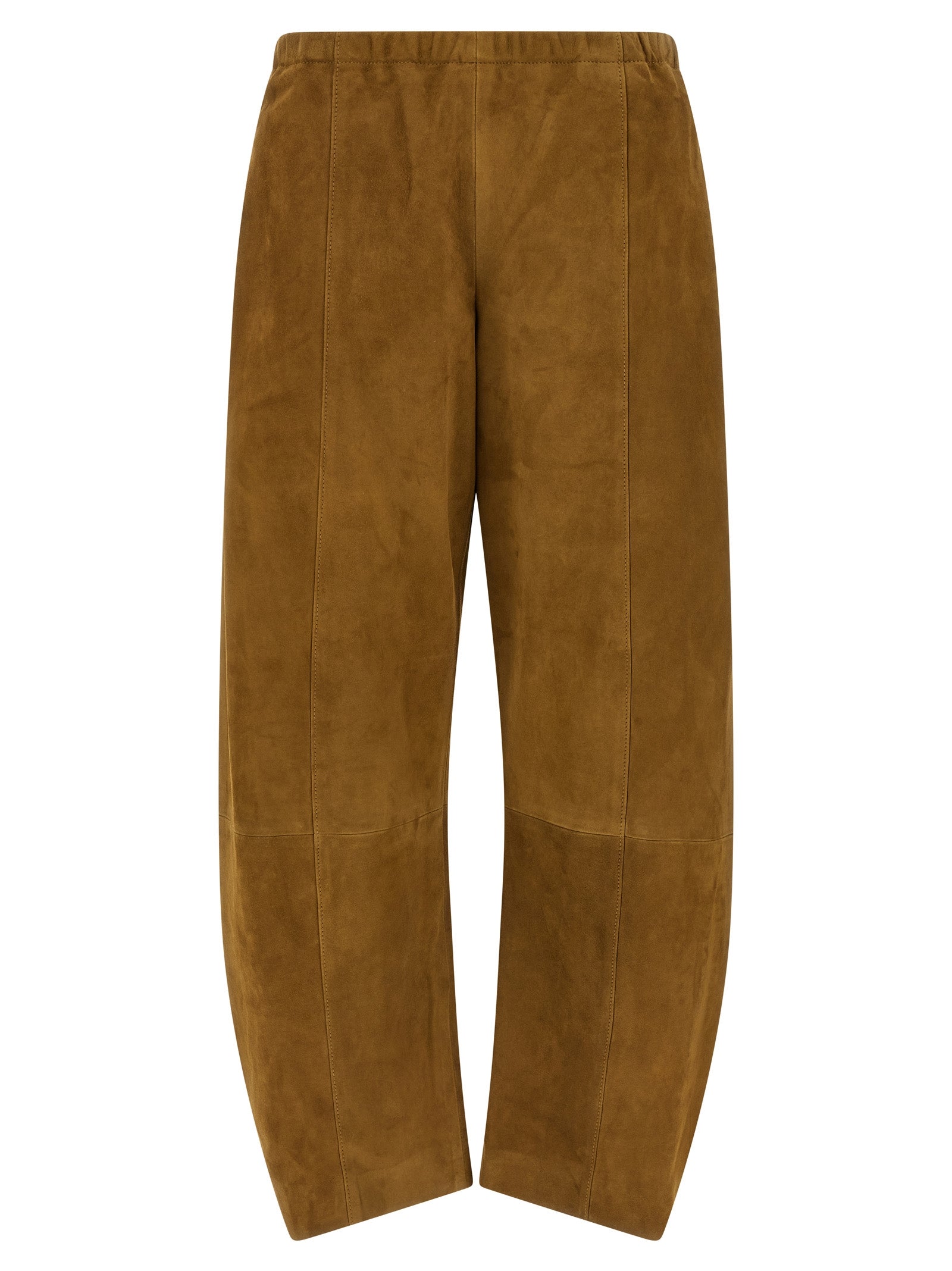 Clover pants Brown Lamb Leather (ovis Aries)