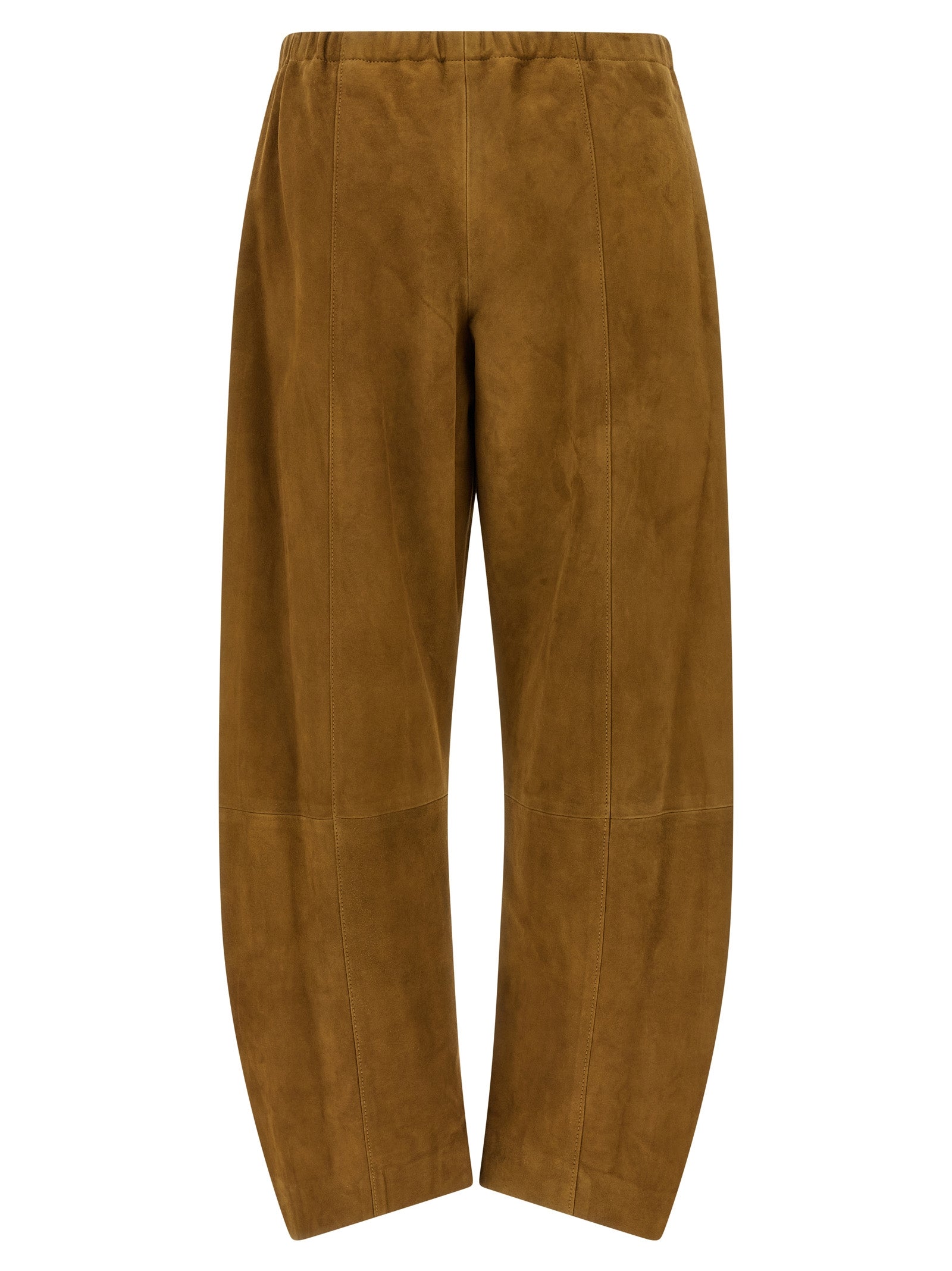 Clover pants Brown Lamb Leather (ovis Aries)