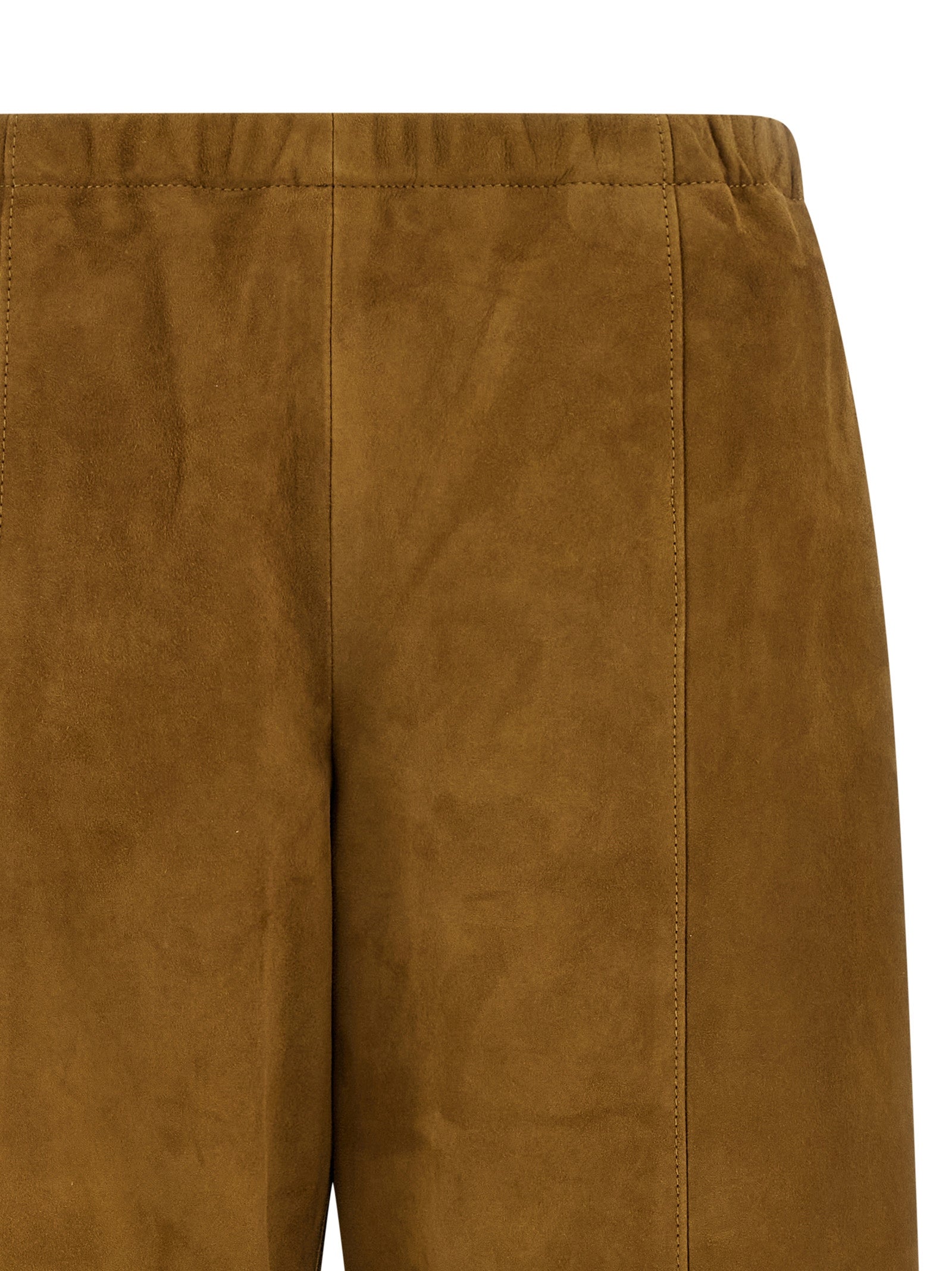 Clover pants Brown Lamb Leather (ovis Aries)