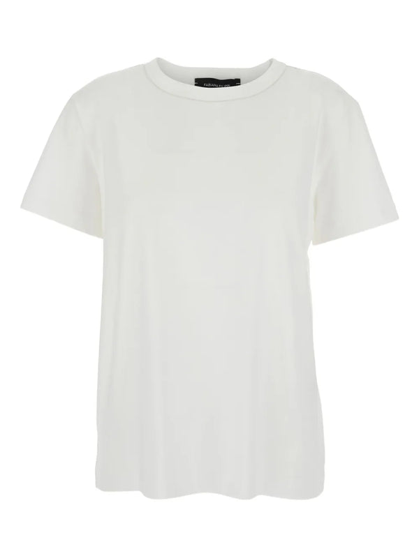 Fabiana Filippi 100% cotton t-shirt in white