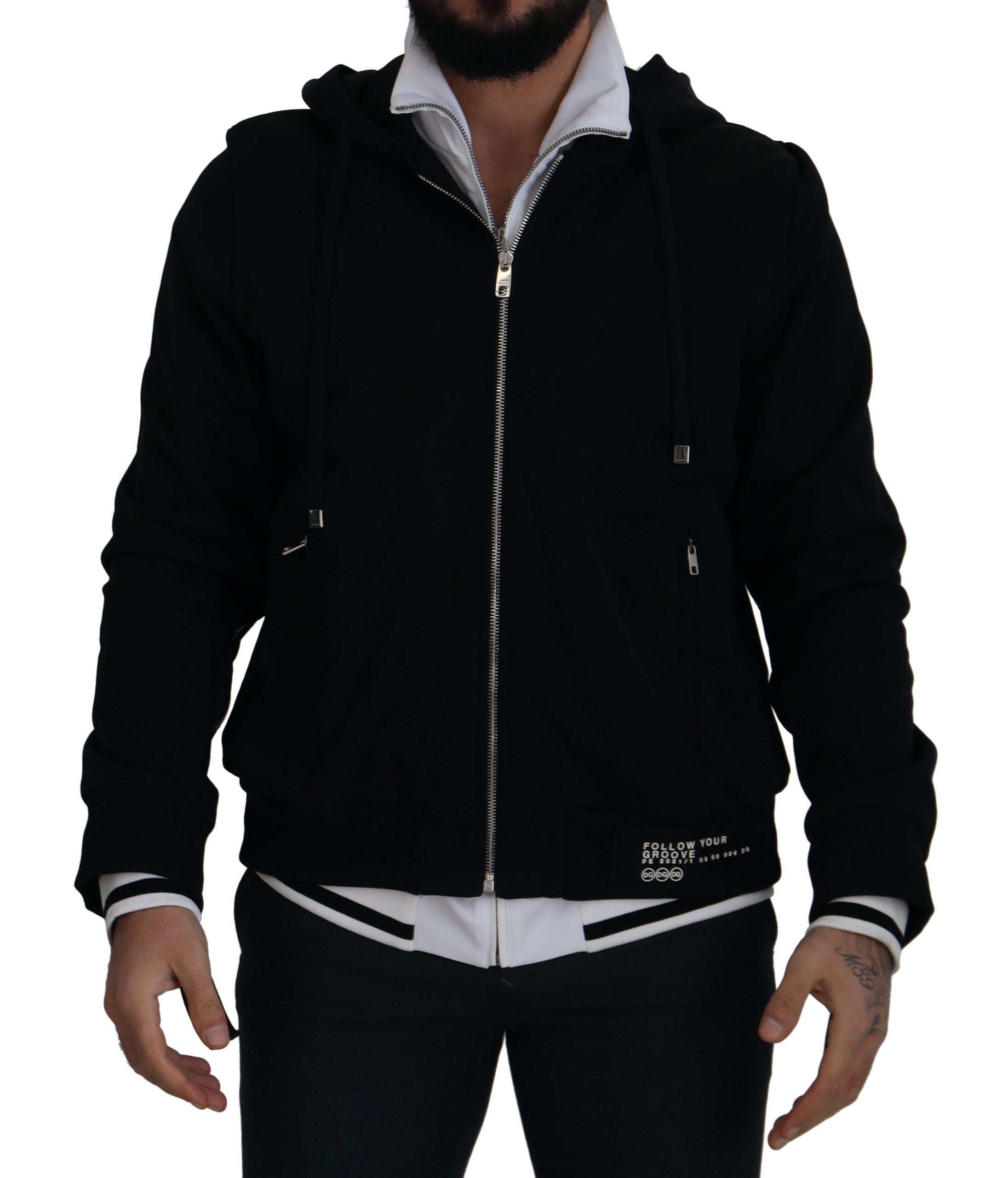 Dolce & Gabbana 100% Polyester (exterior) jacket in black — view 8