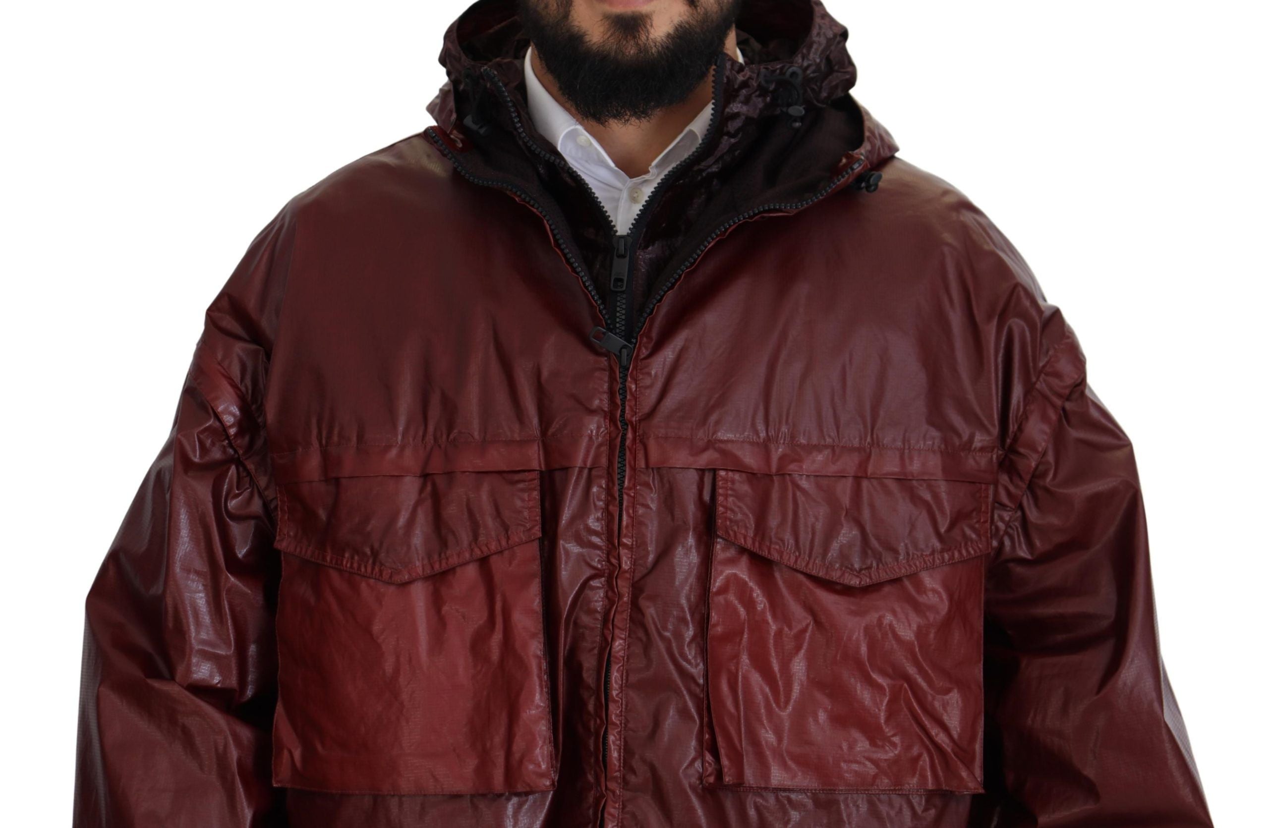 Dolce & Gabbana 100% Cotton jacket in burgundy — view 3