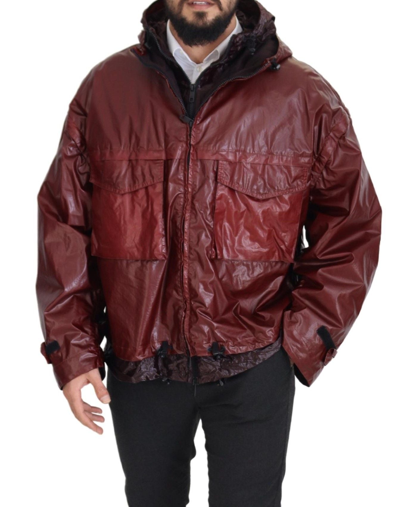 Dolce & Gabbana 100% Cotton jacket in burgundy — view 4