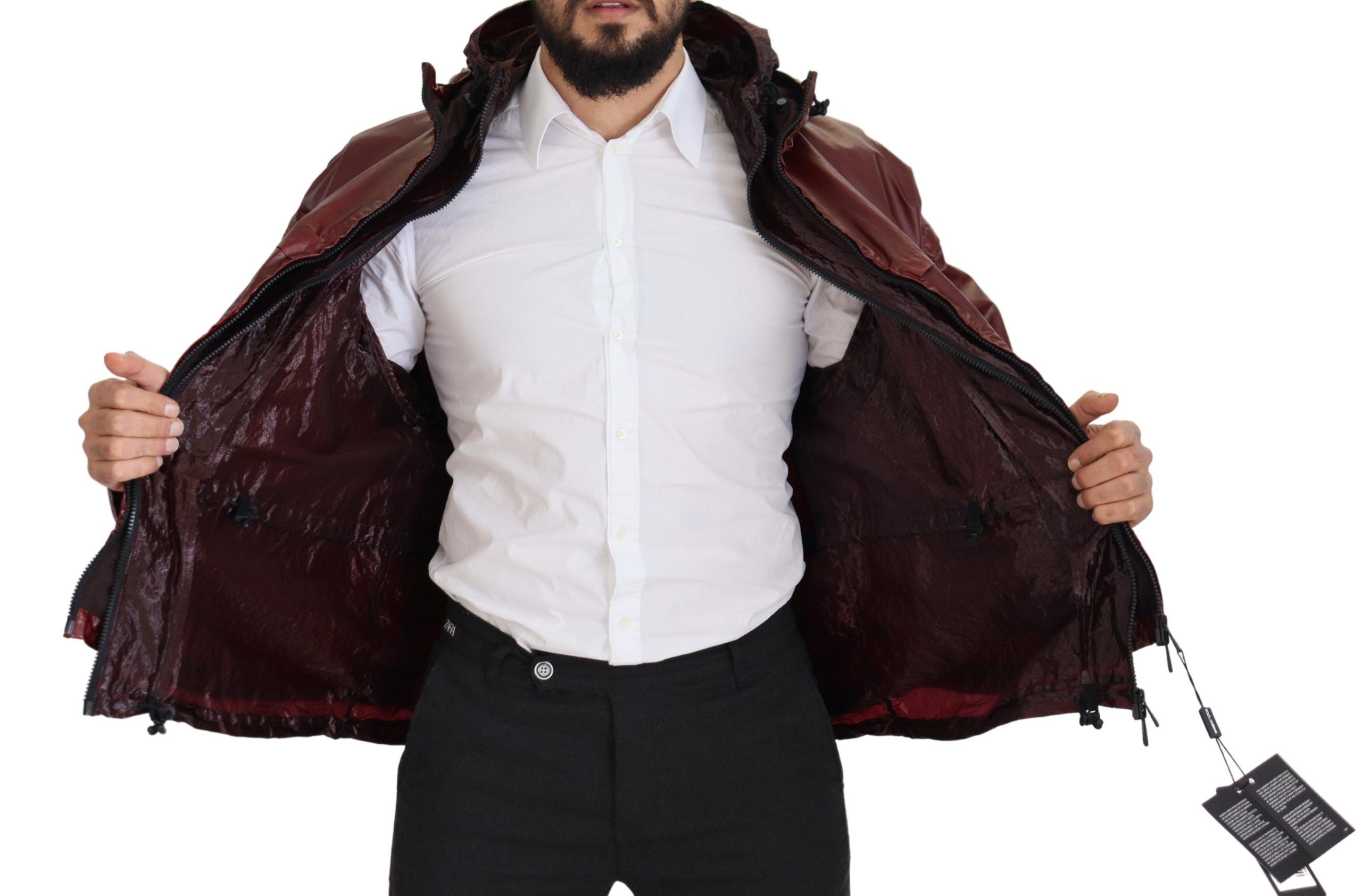 Dolce & Gabbana 100% Cotton jacket in burgundy — view 6