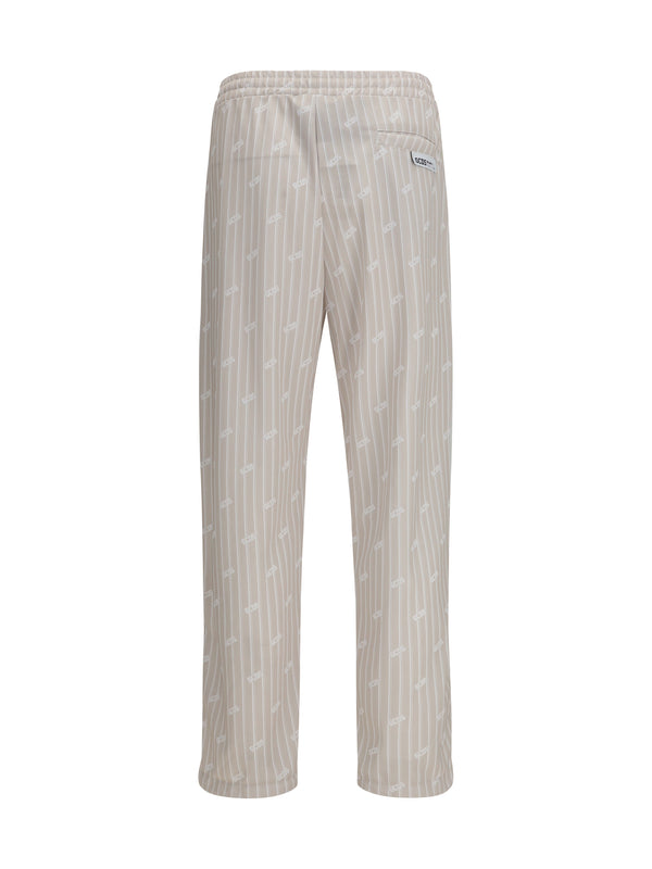 Track Pants Pinstripe Sandshell-Bone Sandshell/bone Polyester Trousers