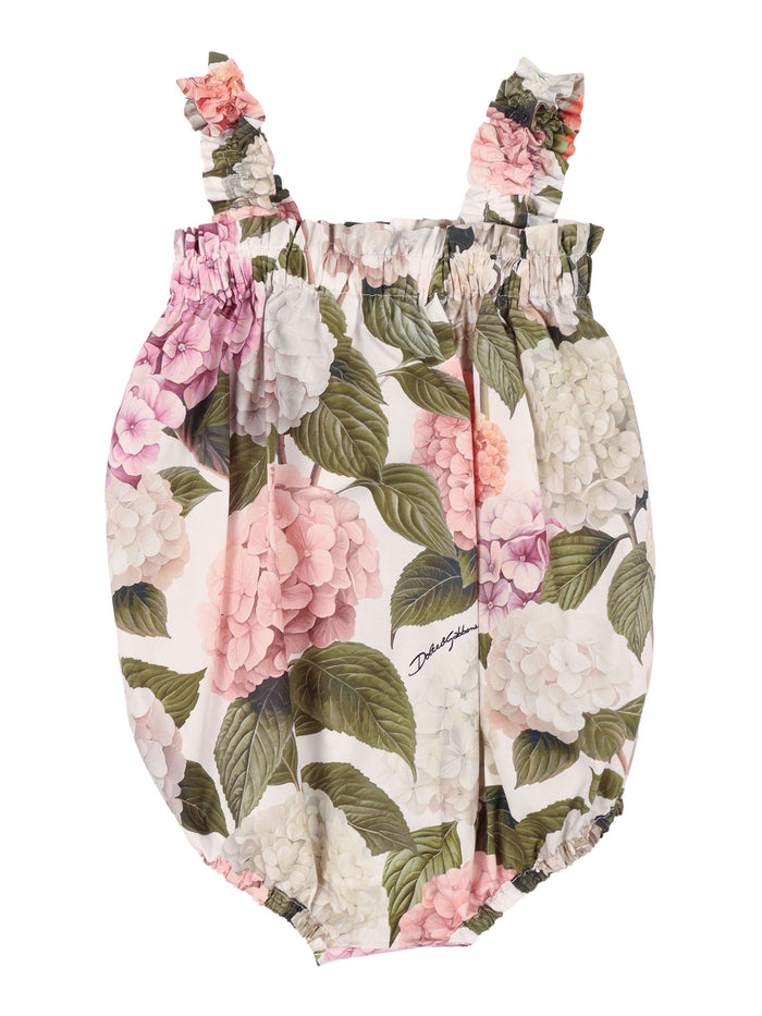 Rompers White Cotton Neonato