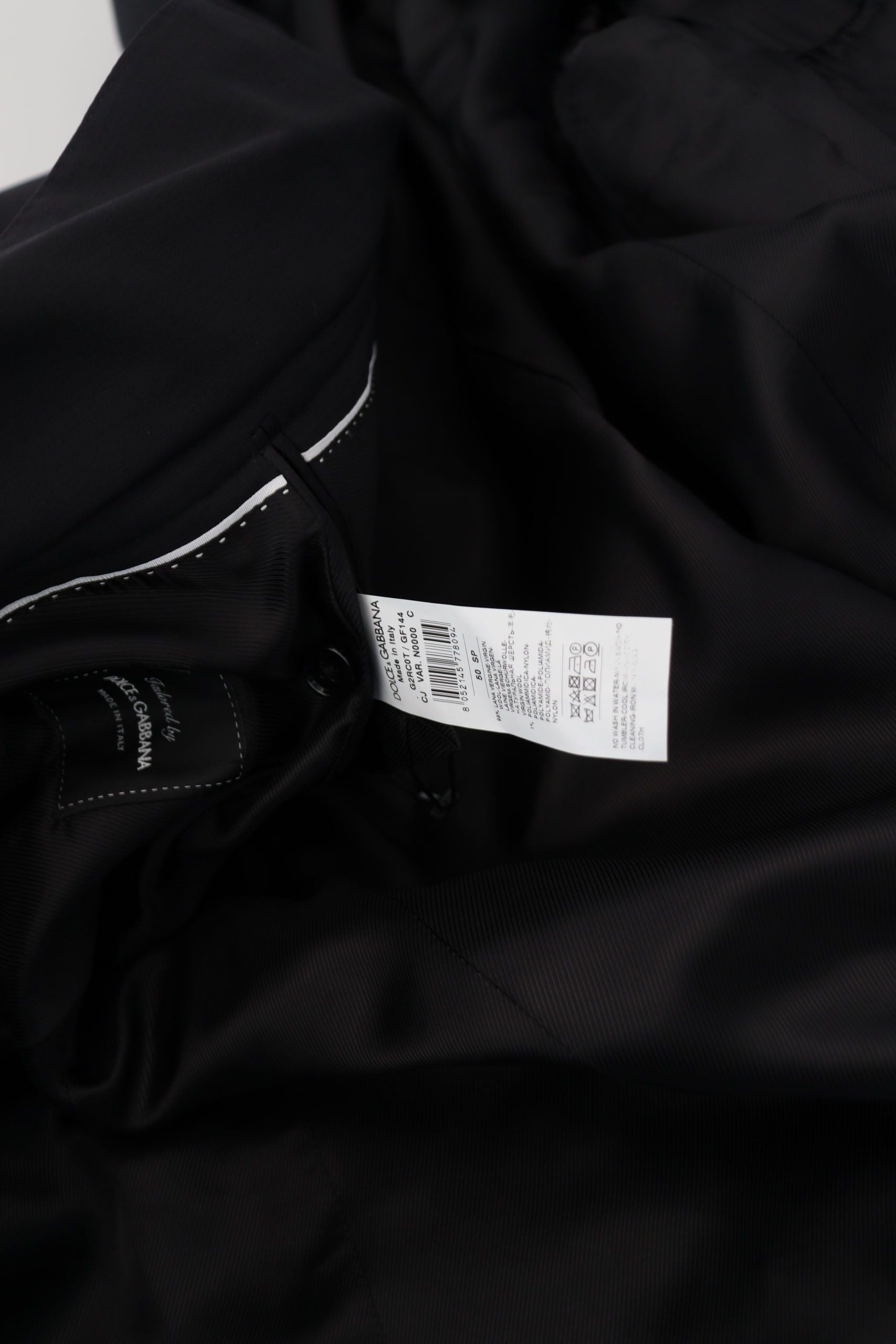 Dolce & Gabbana 99% Virgin Wool jacket in black — view 4