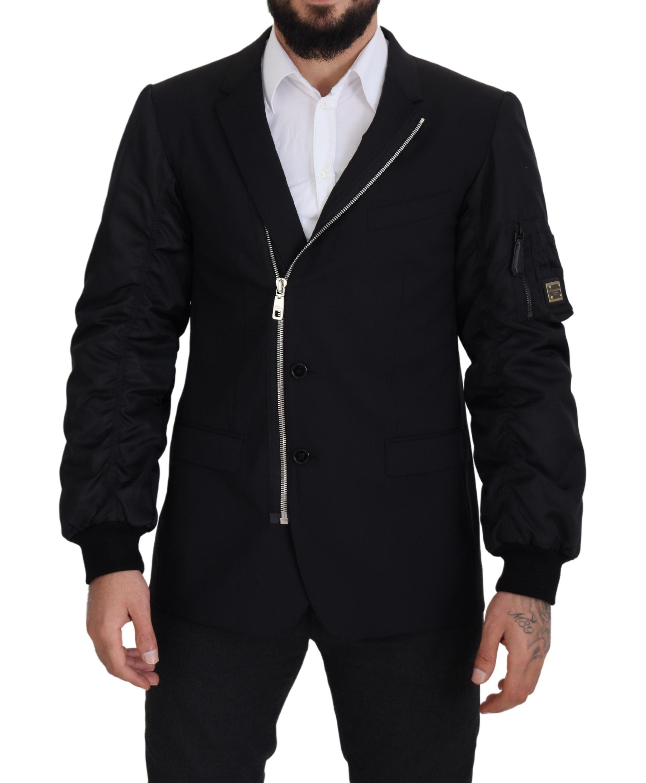 Dolce & Gabbana 99% Virgin Wool jacket in black — view 5