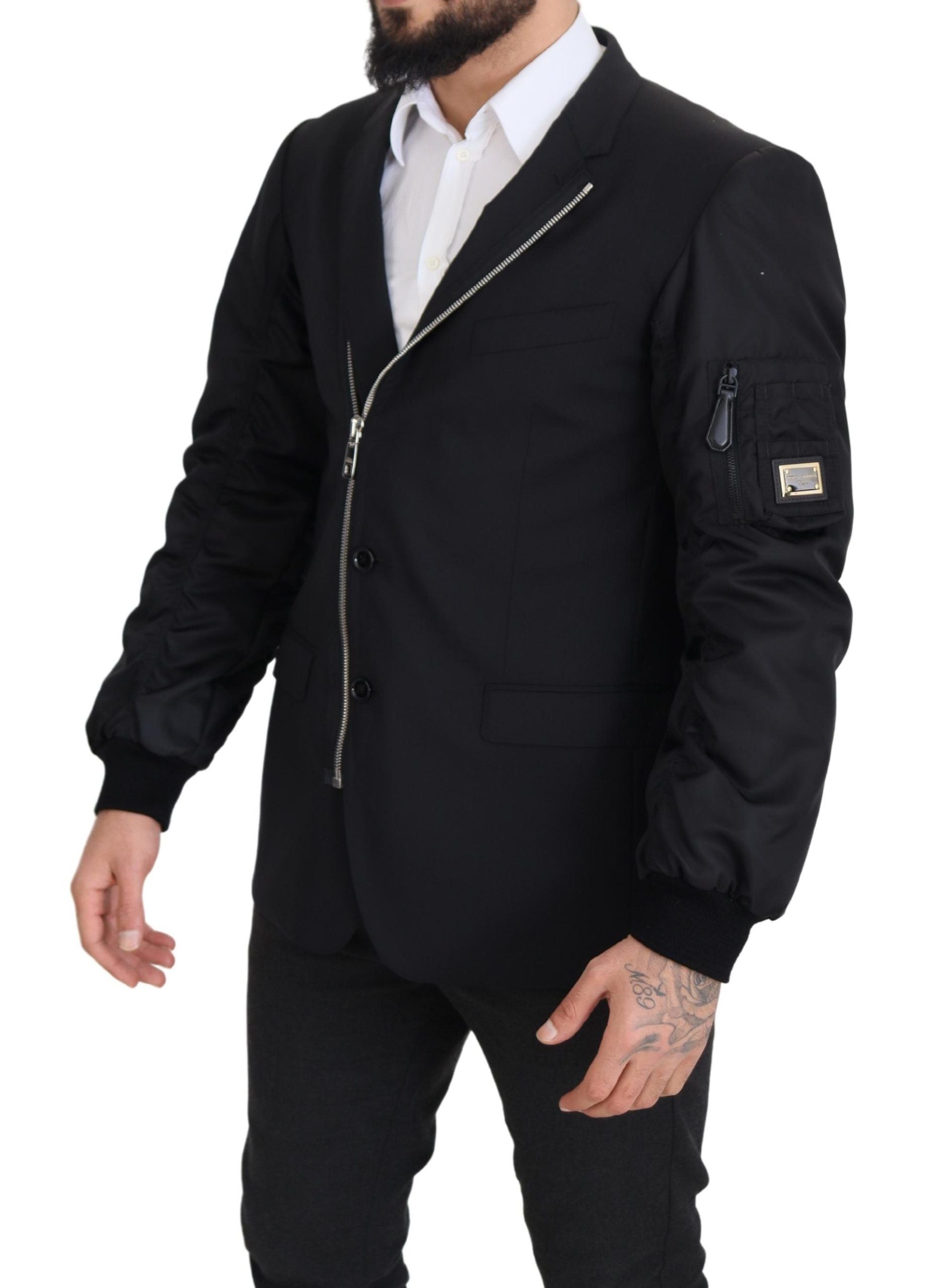 Dolce & Gabbana 99% Virgin Wool jacket in black — view 6