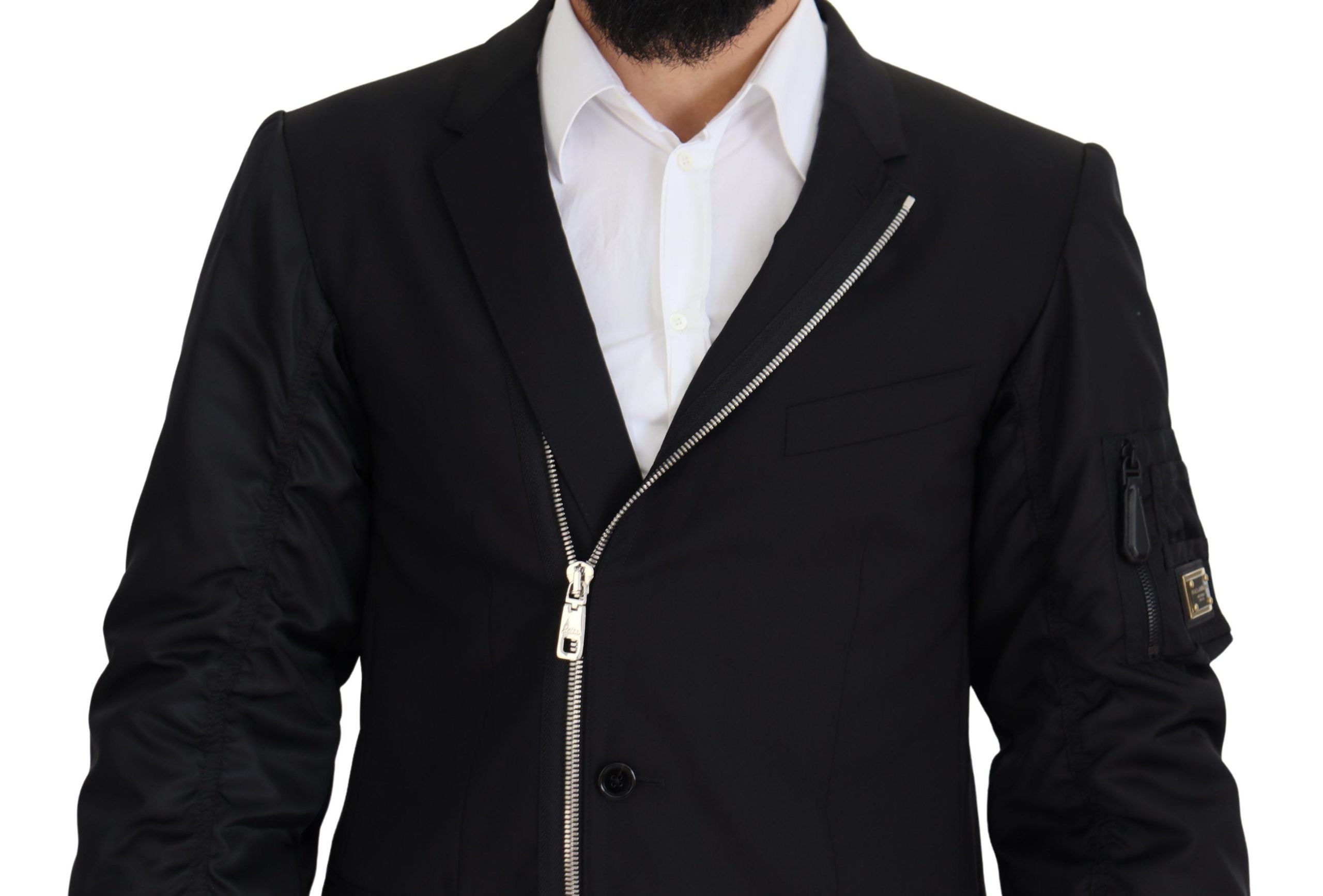 Dolce & Gabbana 99% Virgin Wool jacket in black — view 8