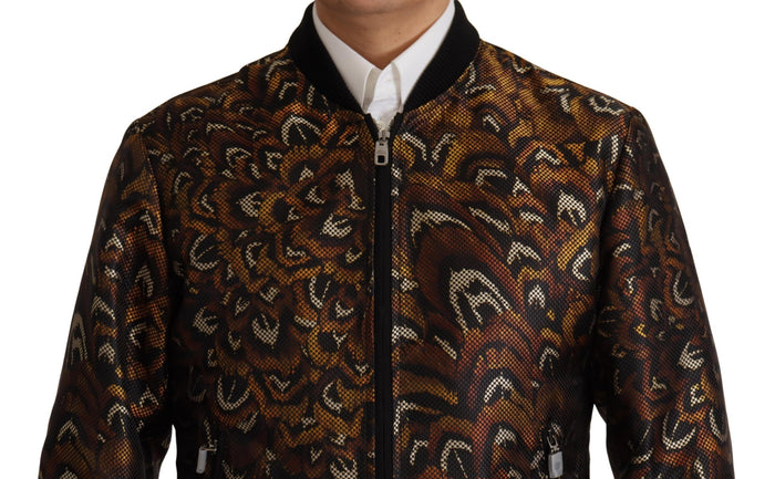 Dolce & Gabbana 100% Polyester jacket in brown — view 2
