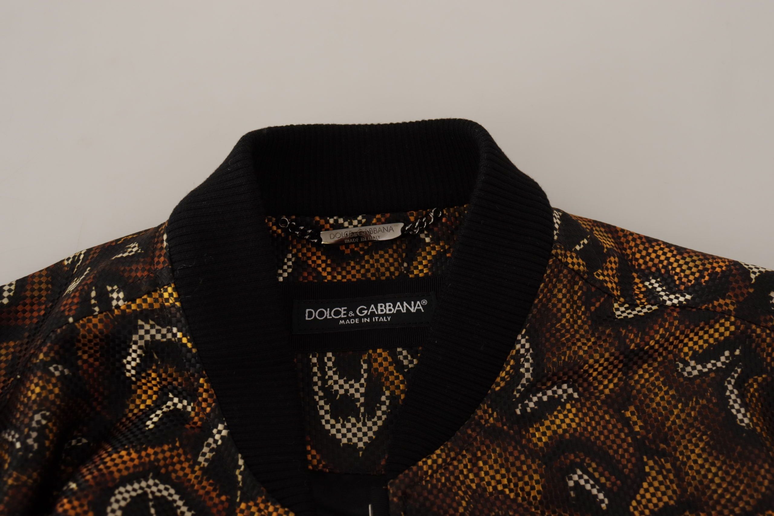 Dolce & Gabbana 100% Polyester jacket in brown — view 4