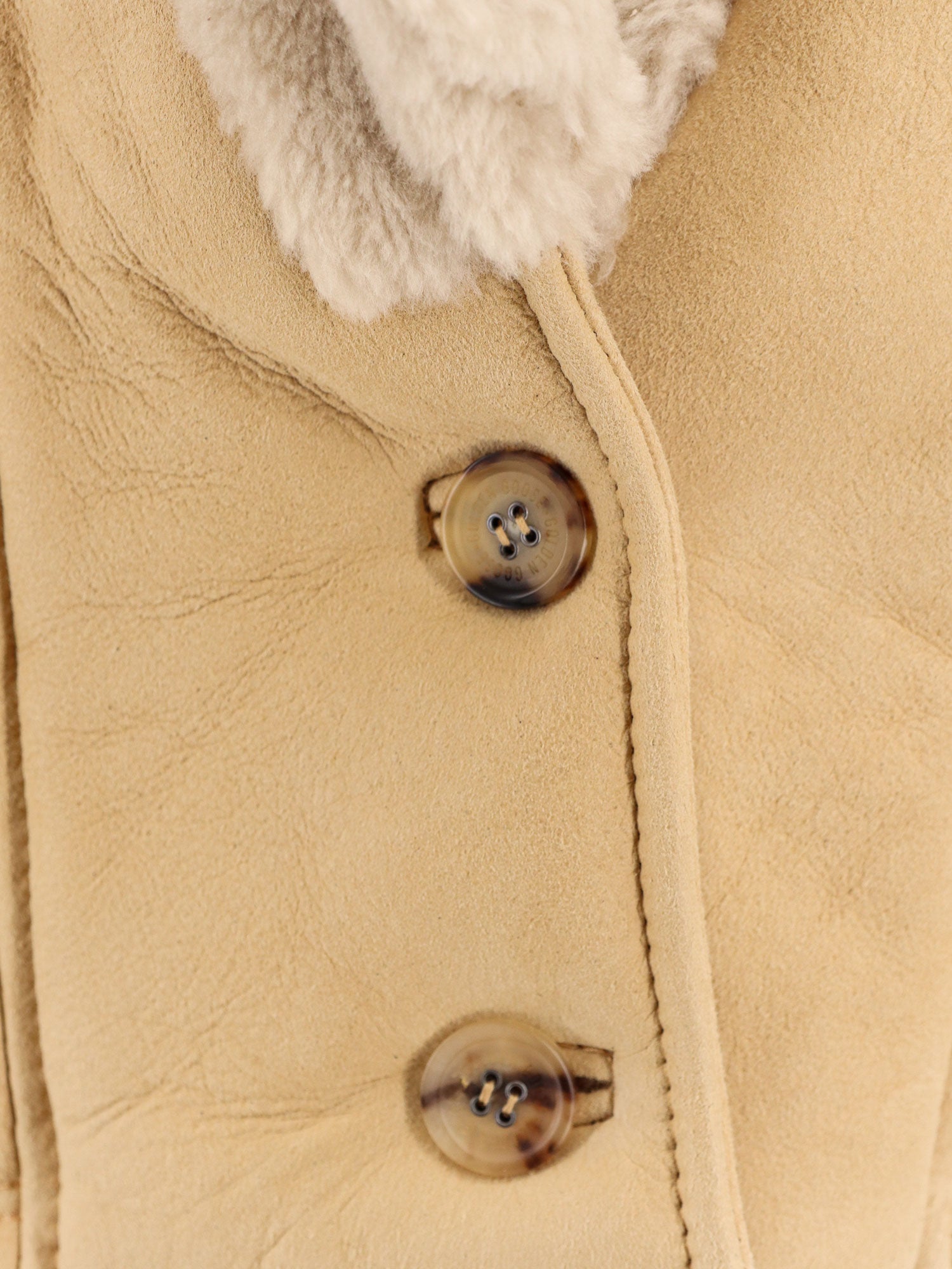 Golden Goose Jackets Beige Suede