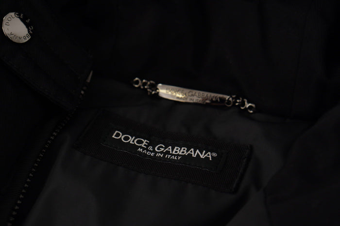 Dolce & Gabbana 80% Nylon parka in black — view 2