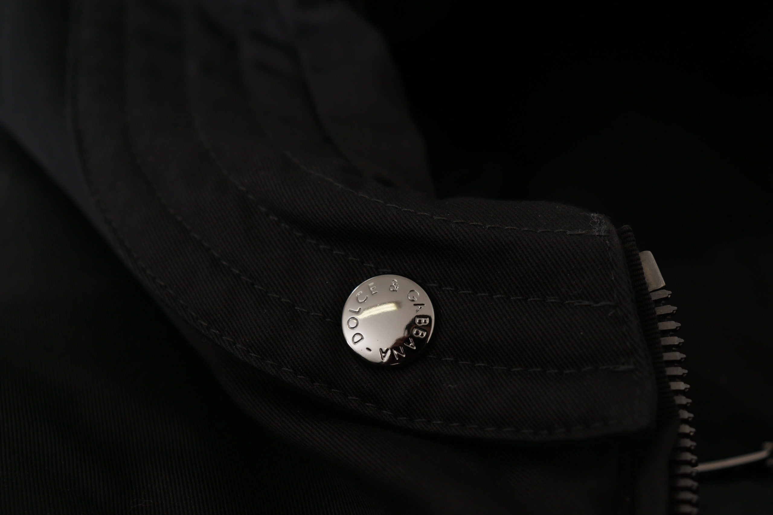 Dolce & Gabbana 80% Nylon parka in black — view 3