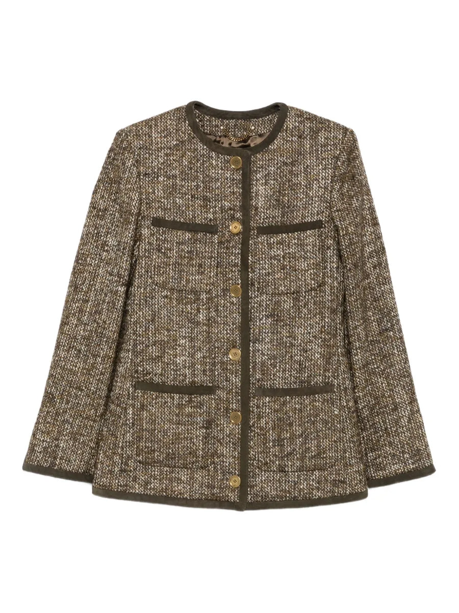 Golden Goose 100% tweed jacket in brown