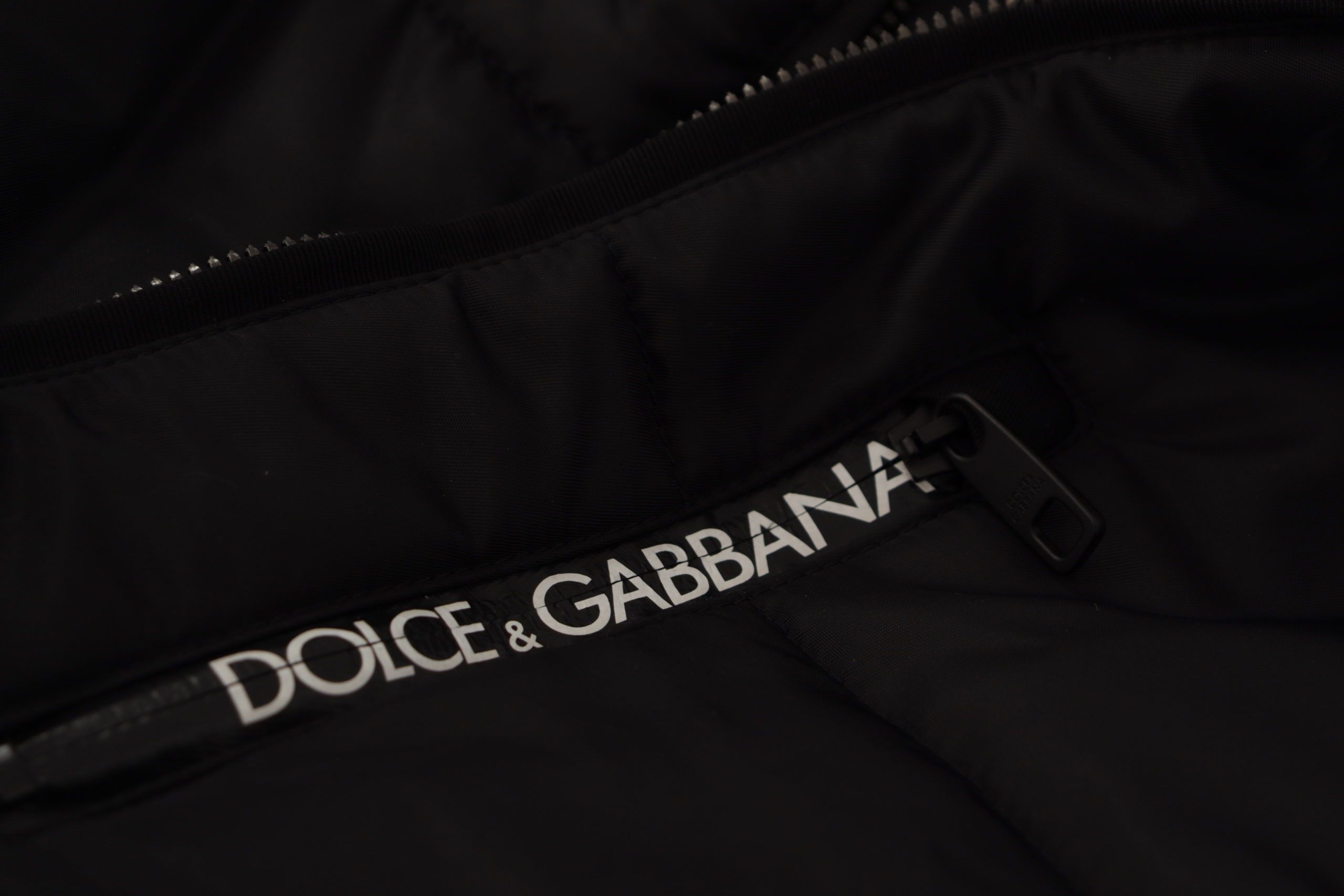 Dolce & Gabbana 80% Nylon parka in black — view 4