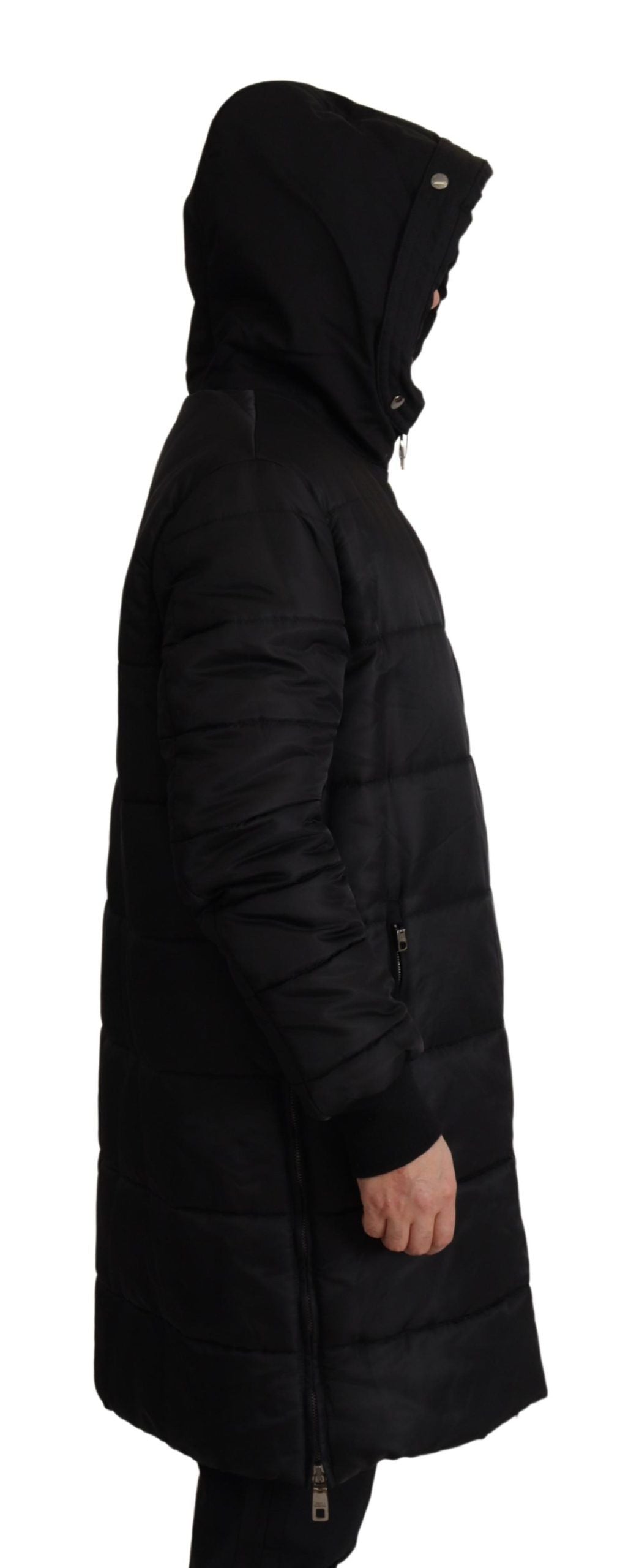 Dolce & Gabbana 80% Nylon parka in black — view 8