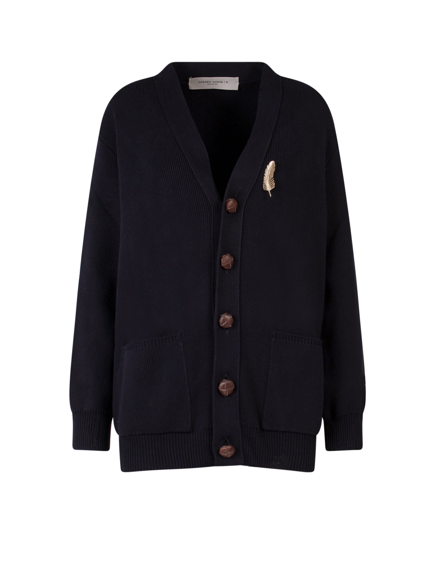 Golden Goose Sweaters Blue Cotone Poliammide Elastan
