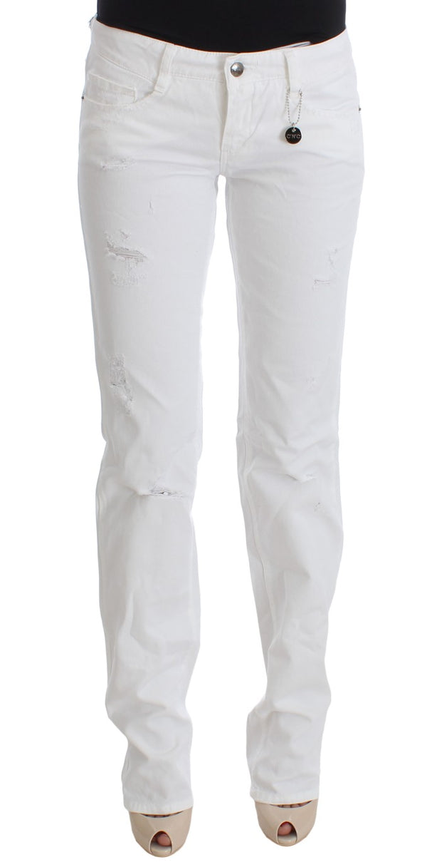 Costume National 100% Cotton jeans in white