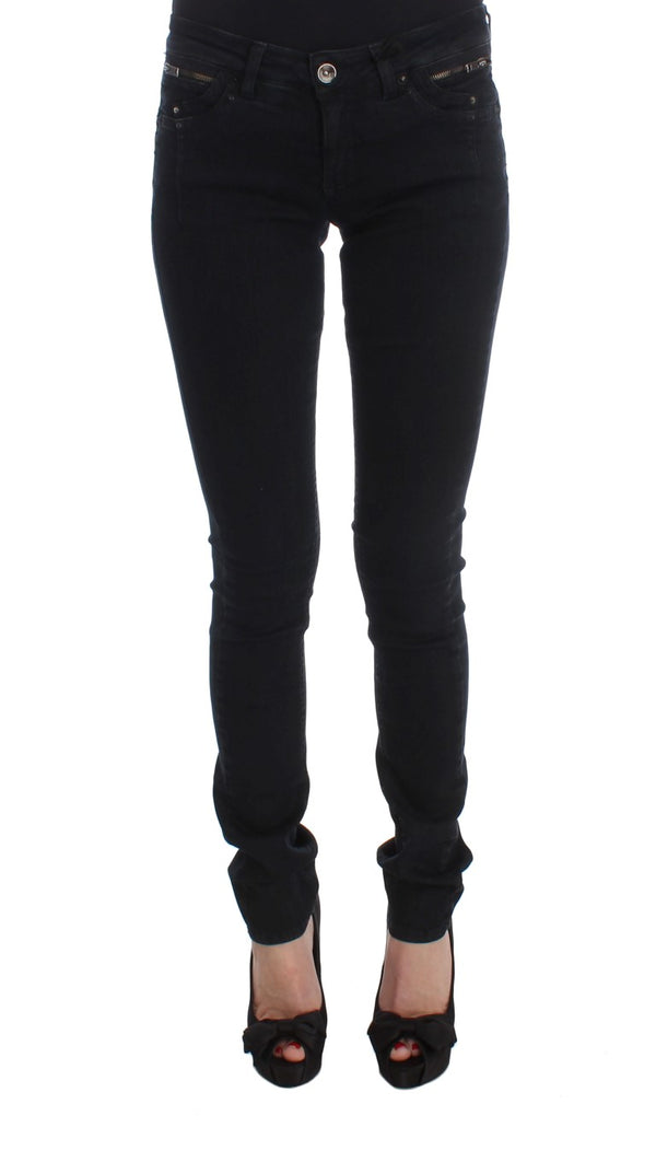 Costume National 74% Cotton jeans in black
