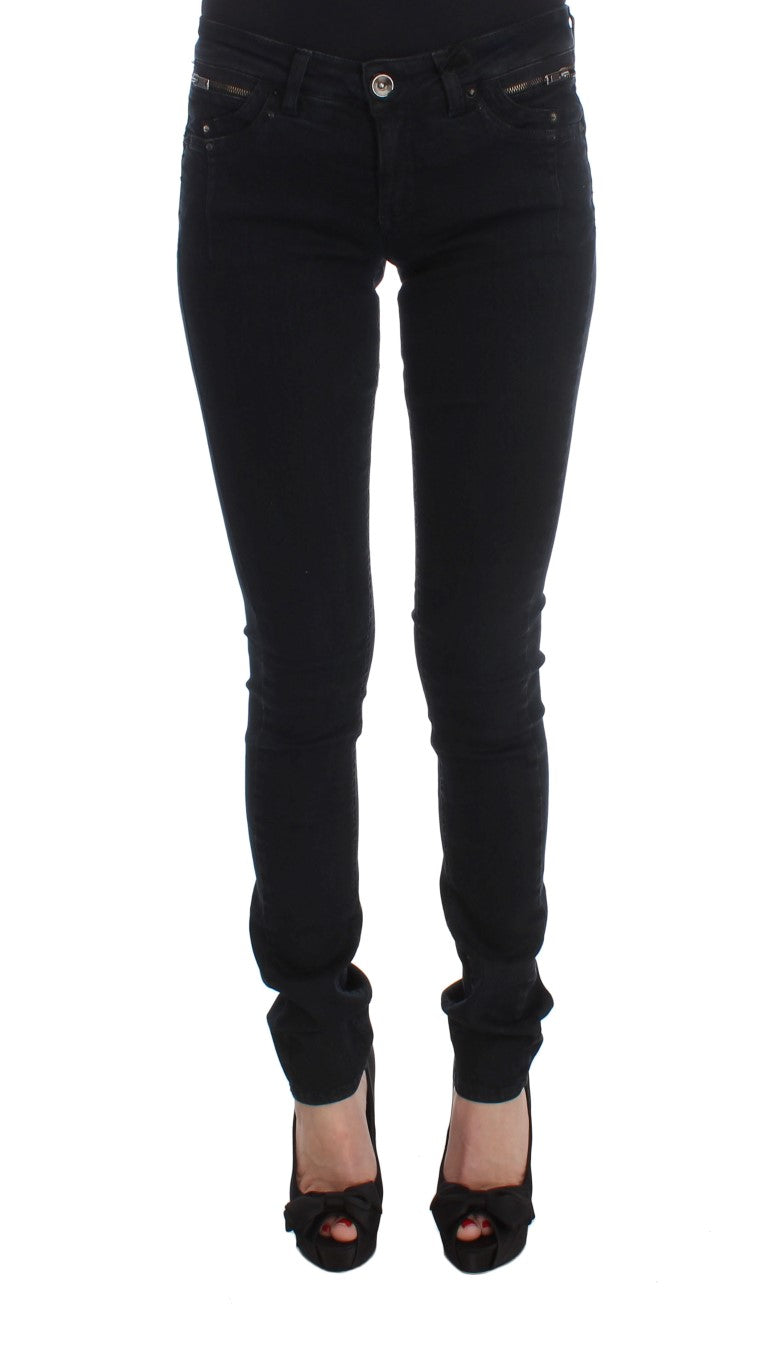 Costume National 74% Cotton jeans in black