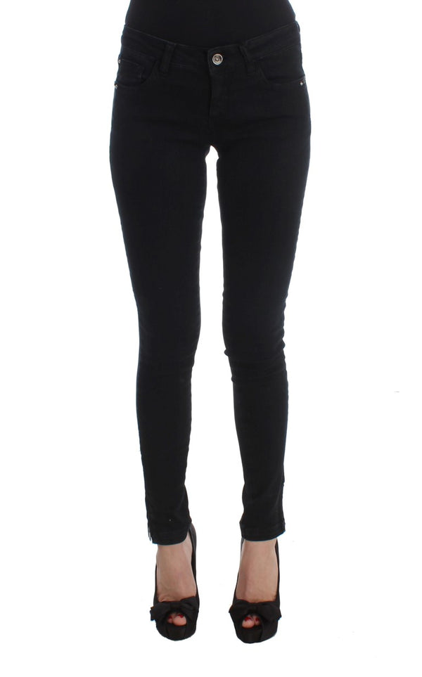 Costume National 74% Cotton jeans in black