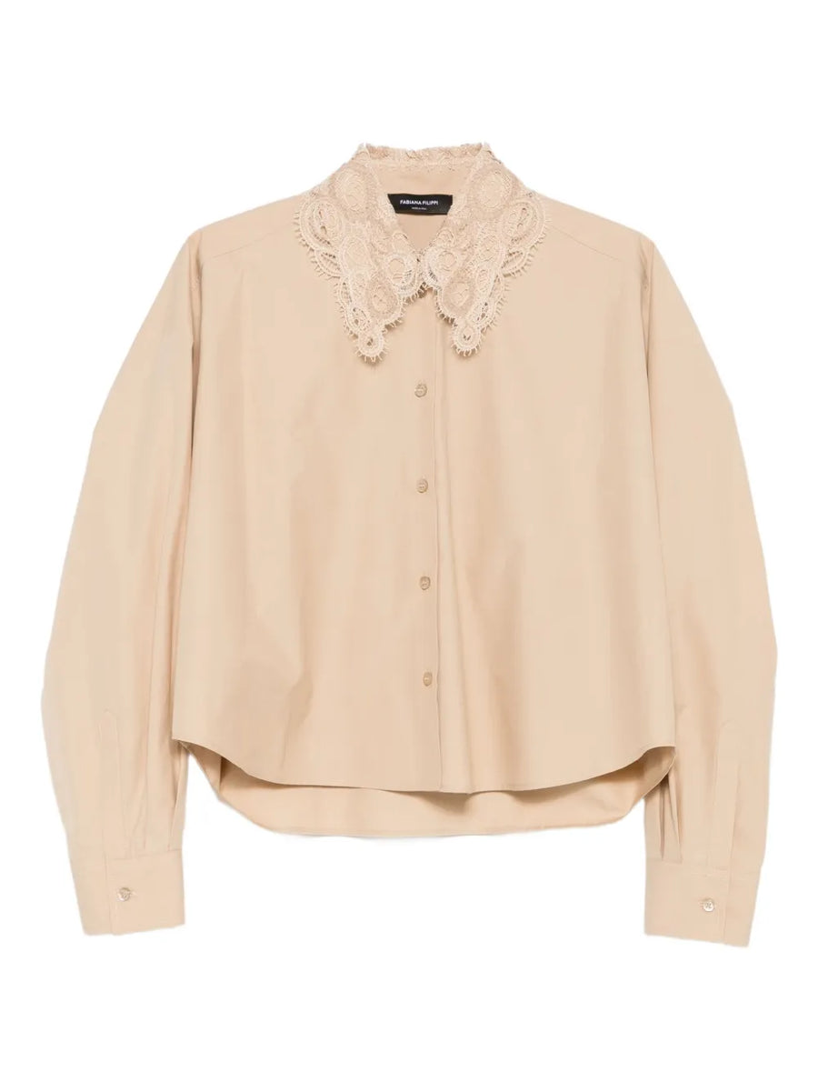 Fabiana Filippi Cotton 100% blouse in beige