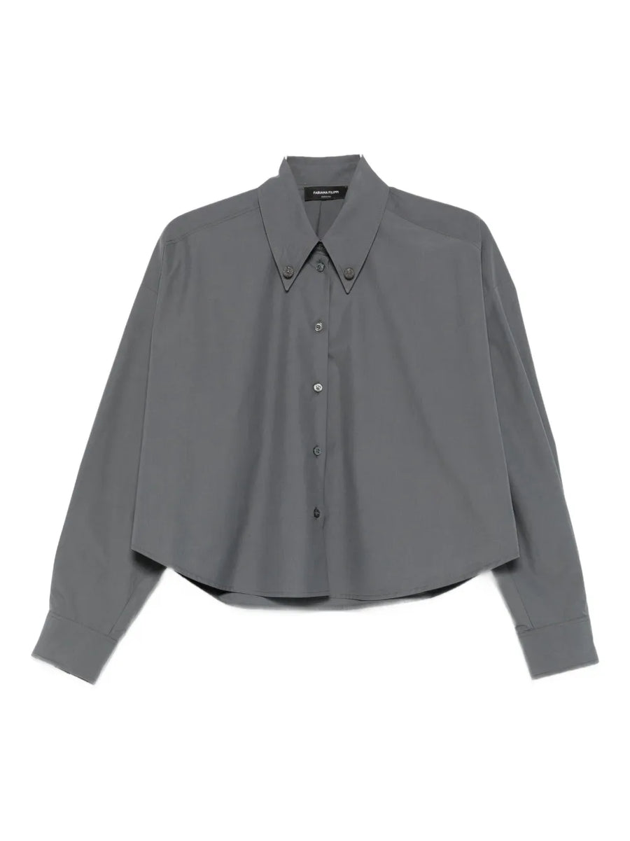 Fabiana Filippi 100% cotton shirt in grey