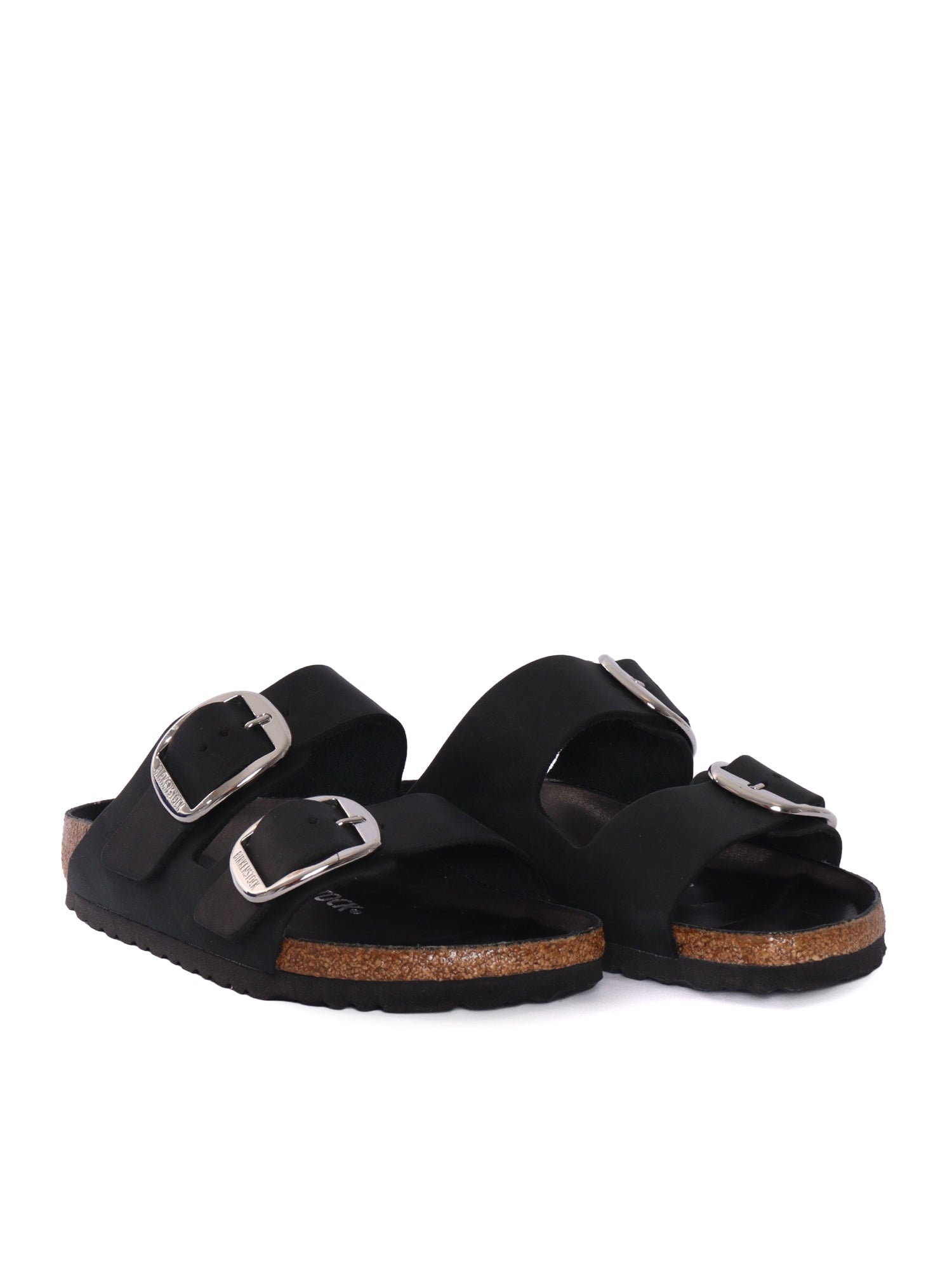 Arizona Big Buckle black, Oiled Leather Sole In Eva Sandal