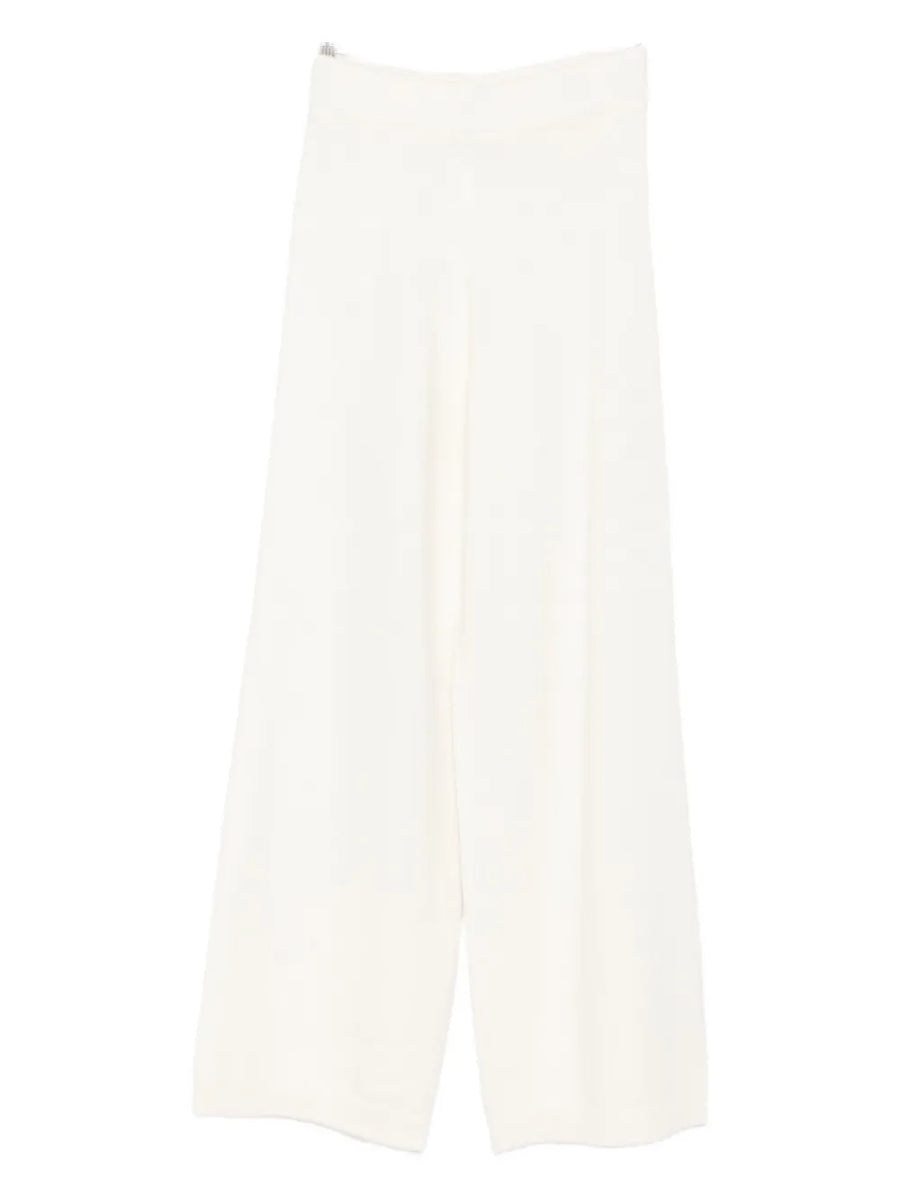 Fabiana Filippi Wool 75% trousers in white