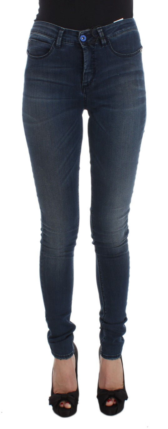 Costume National 74% Cotton jeans in blue