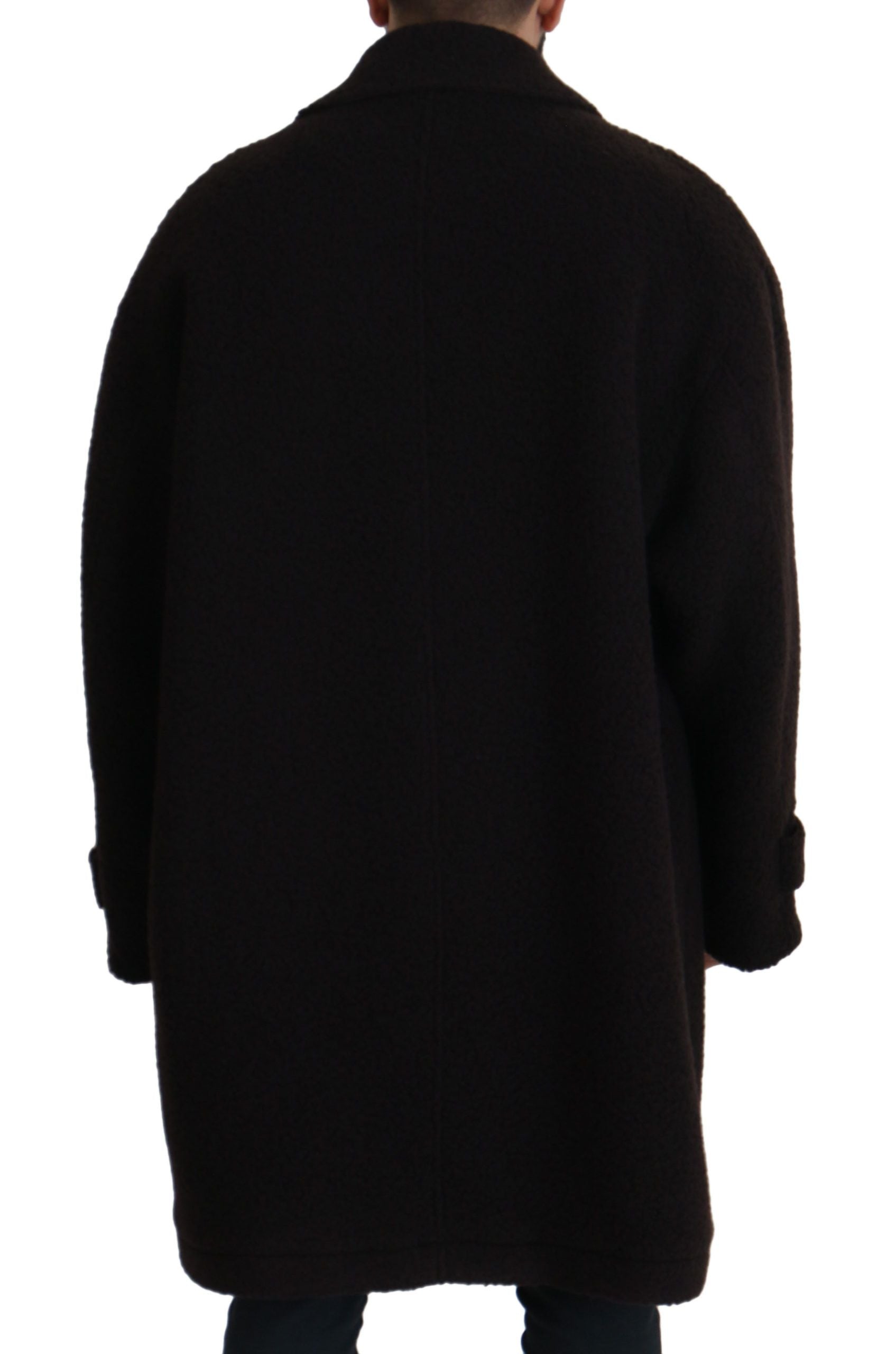 Dolce & Gabbana 45% Alpaca coat in black